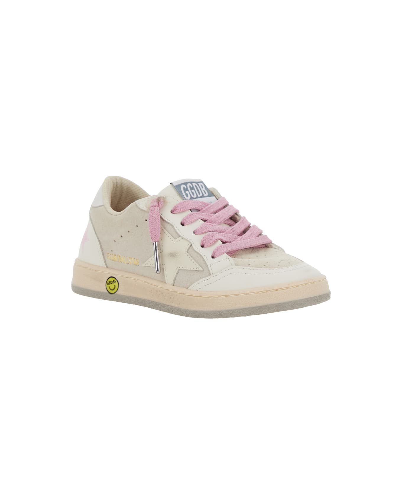 Golden Goose 
superstar
 White Low-top Sneakers With Side Star In Leather Girl - White