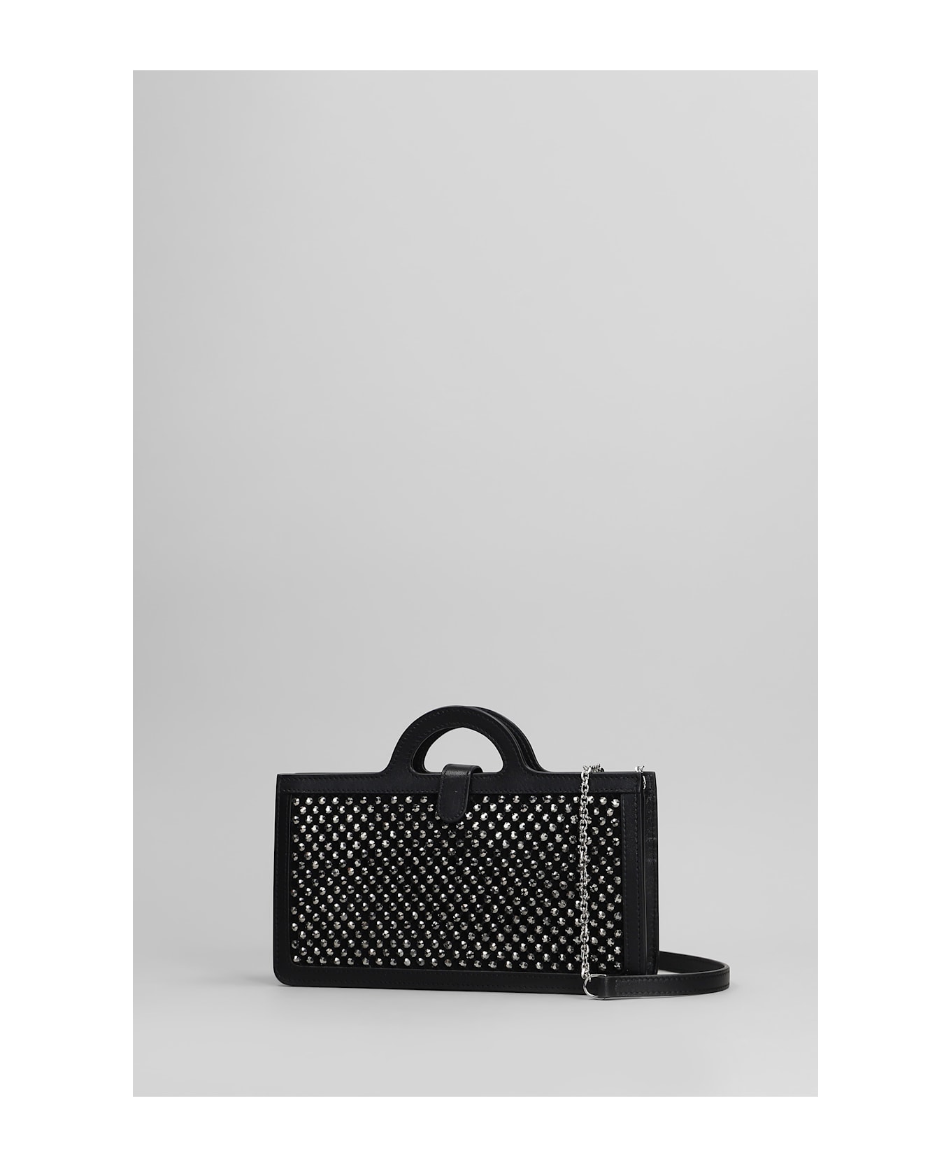 Marni Shoulder Bag In Black Leather - Black