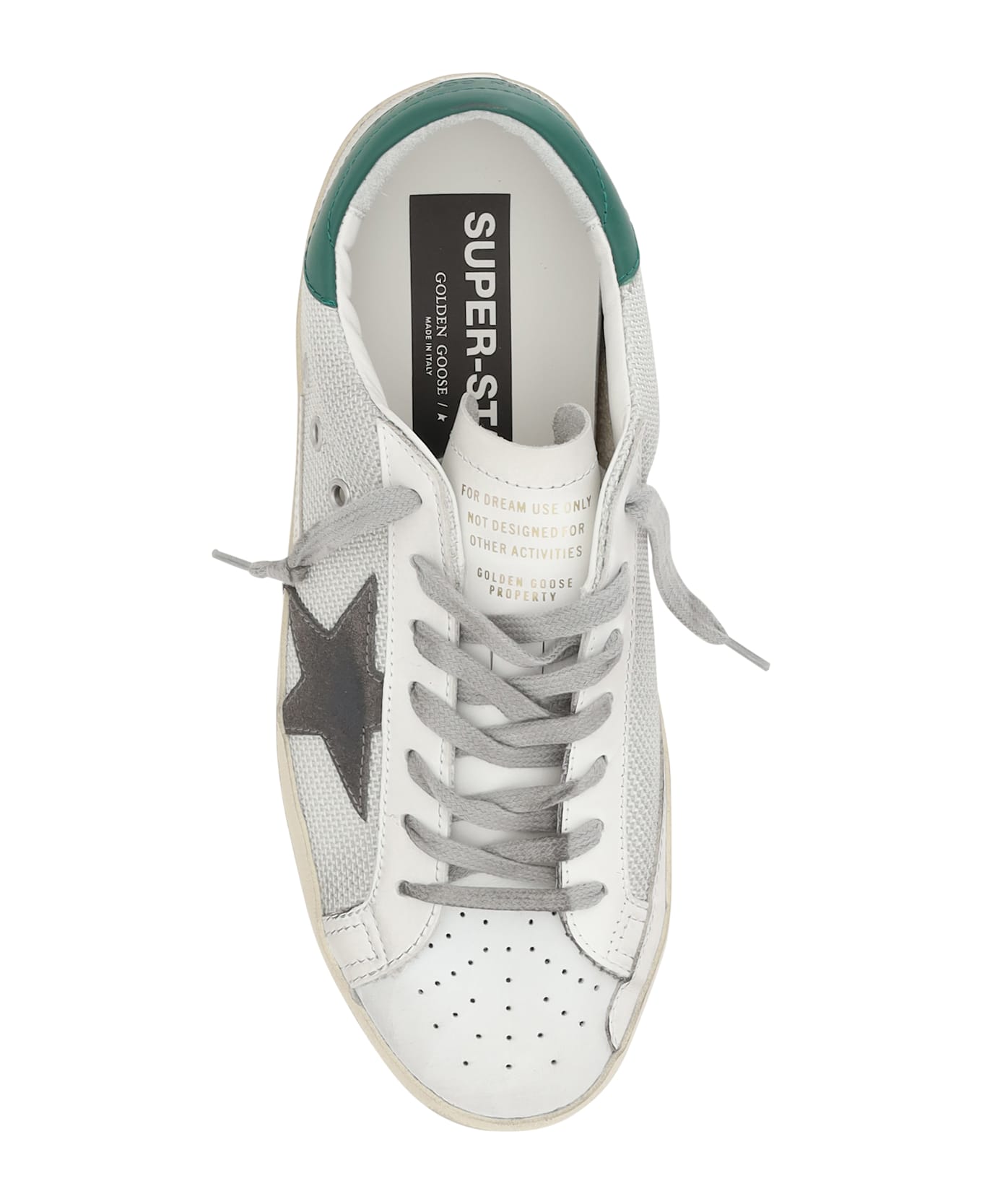 Golden Goose Superstar Classic Sneakers - Light Silver/white/basalto Grey/green