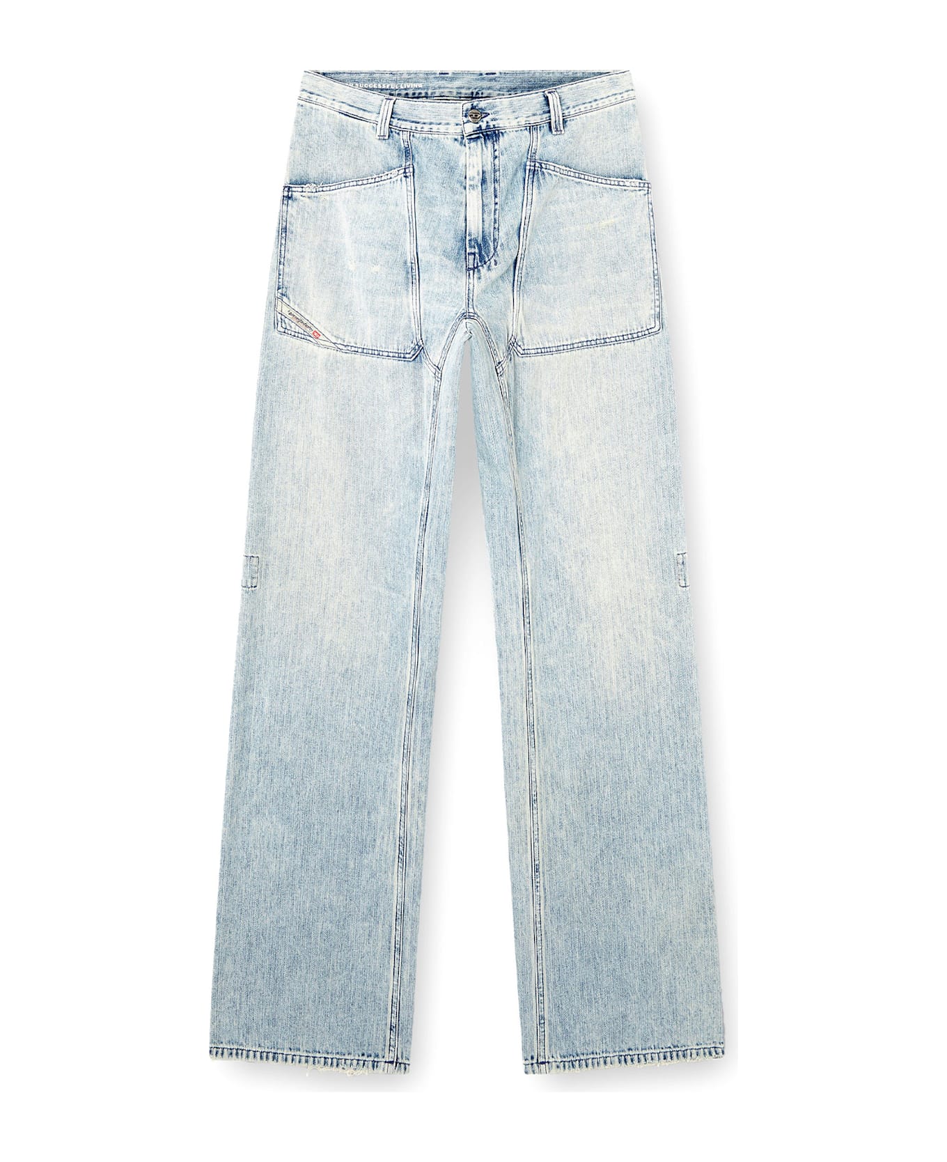 Diesel D-zeta Relaxed Fit Jeans - Blue