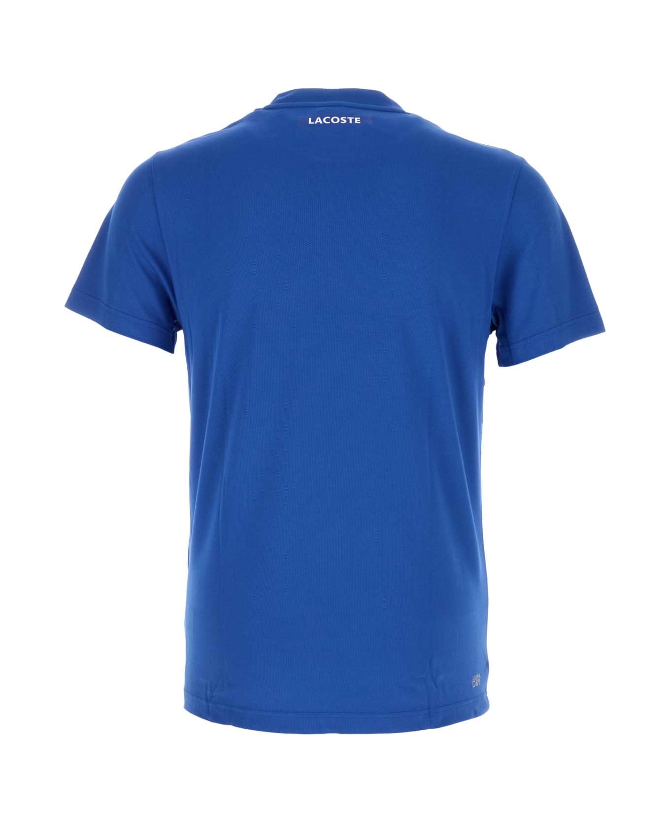 Tシャツ・カットソー LACOSTE Men T Shirts PH502600 BLUE Men's Printed Cotton Jersey T-Shirt - T-shirts - New In 2025