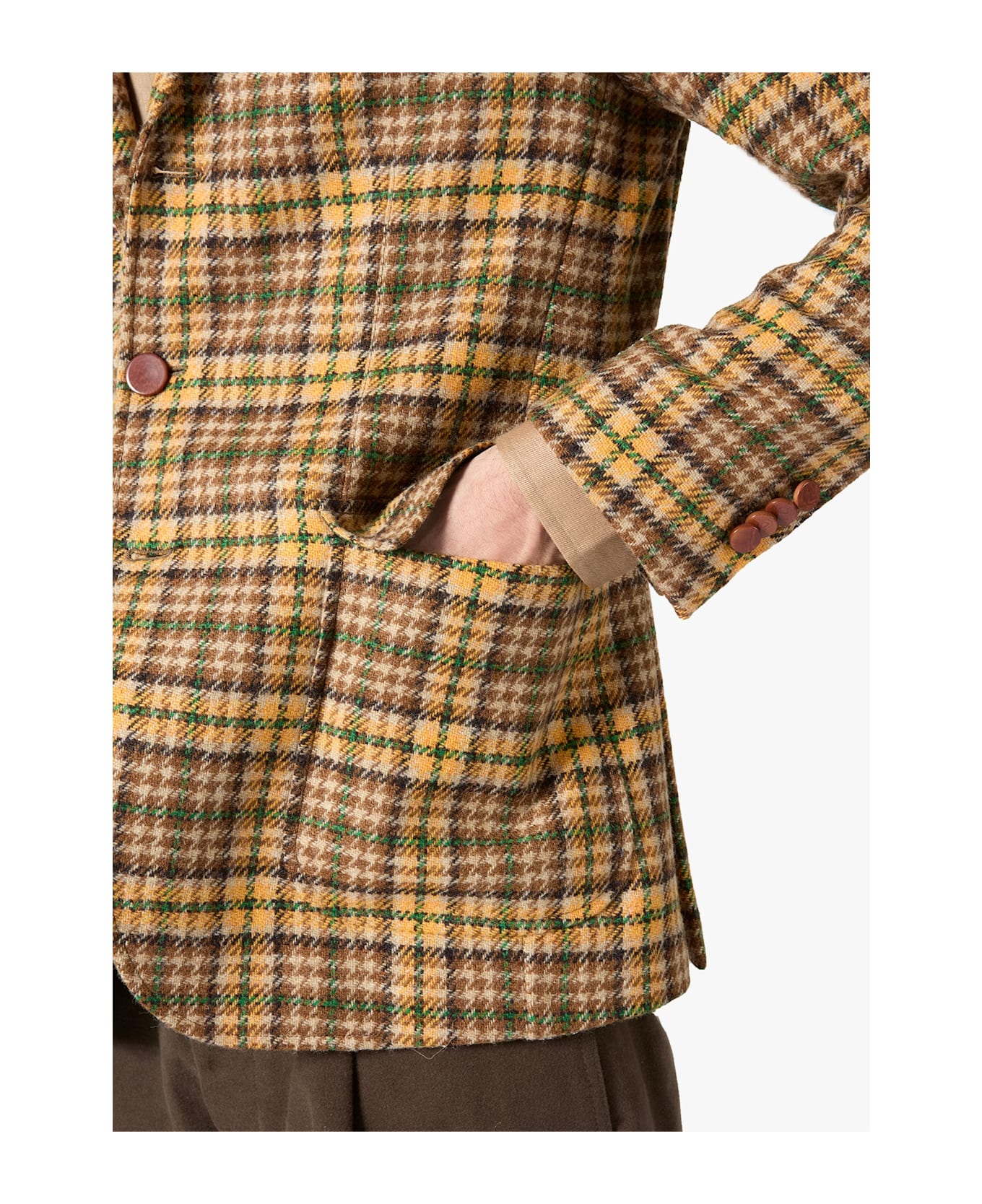 doppiaa Aabenzio Single-breasted Jacket With Flap Pockets