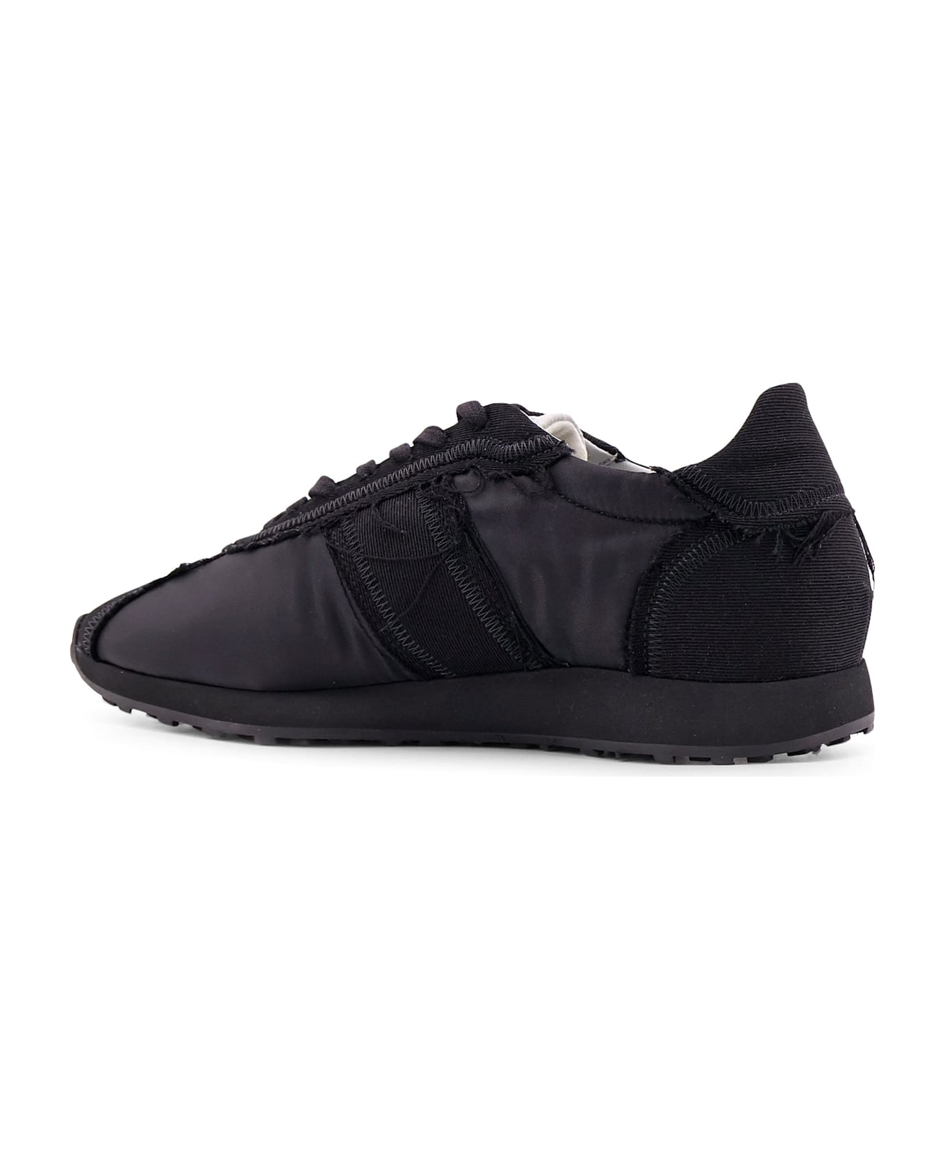 The Row Mica Nylon Sneakers With Fabric Inserts - Black