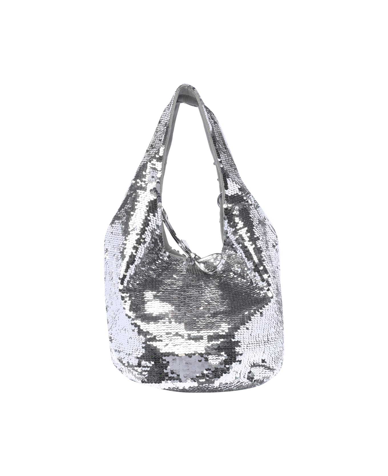 J.W. Anderson Mini Sequins Shopping Bag - Silver