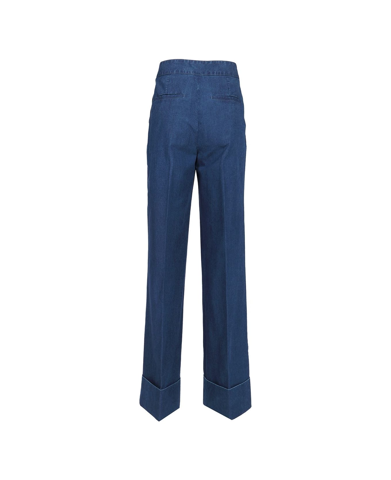 Valentino Medium Blue Denim Jeans - Blue