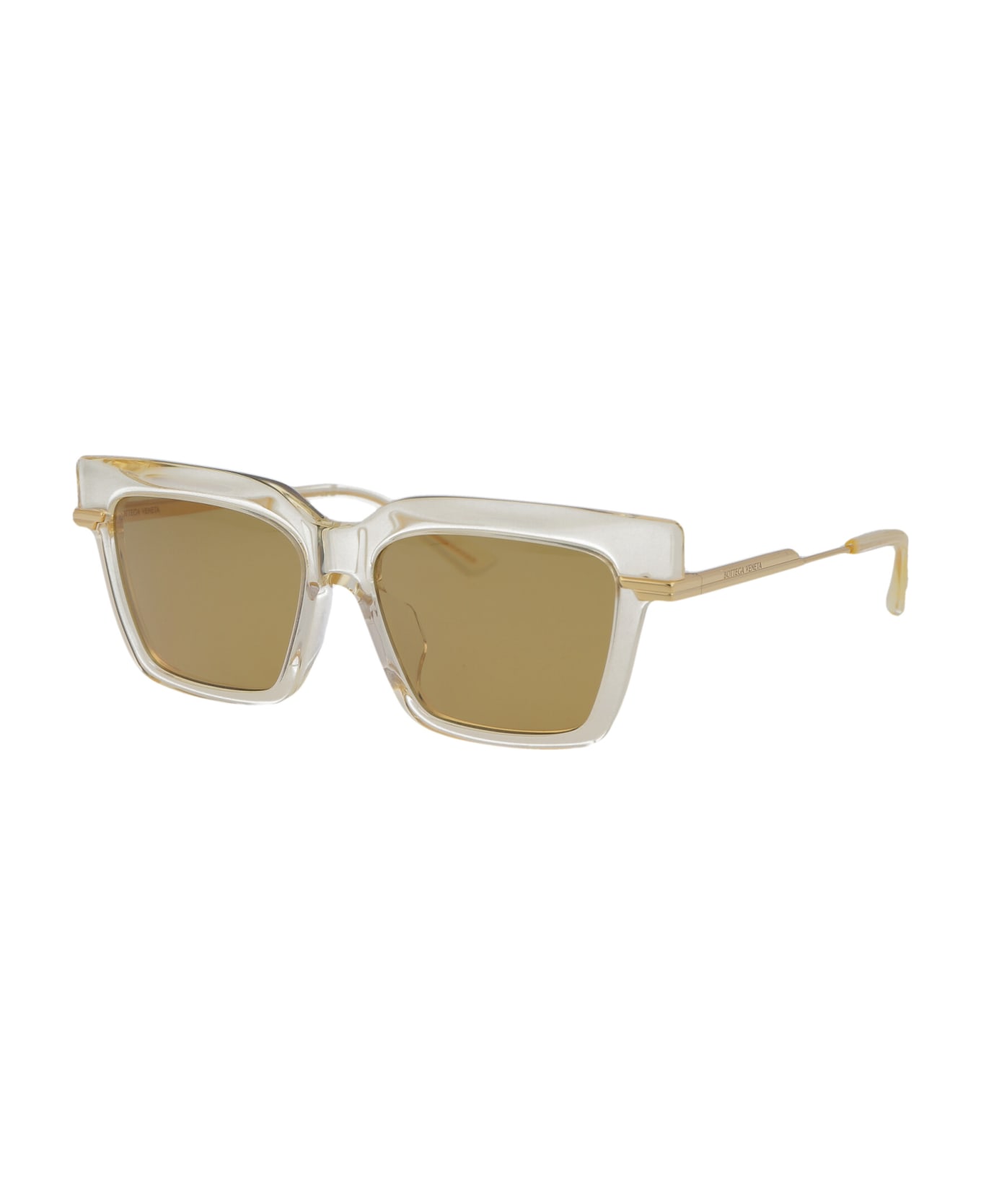 Bottega Veneta Eyewear Bv1242s Sunglasses - 004 YELLOW GOLD YELLOW