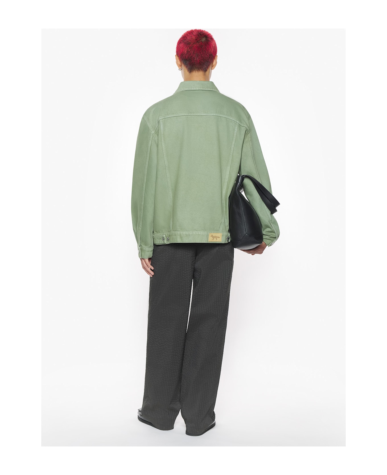 Maison Kitsuné Trucker Jacket - Turf Green