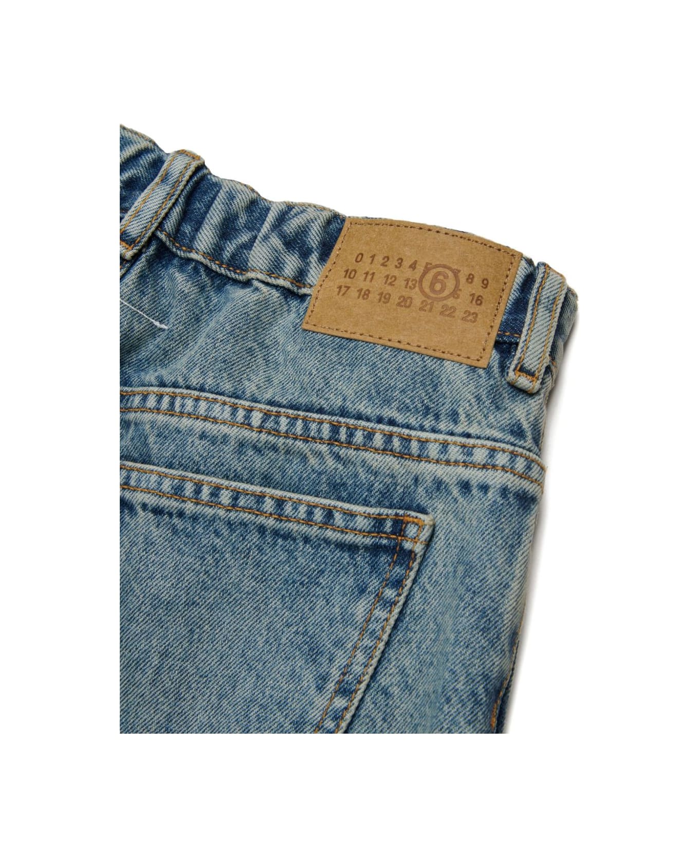 MM6 Maison Margiela Kids Wide-leg Jeans - Blue