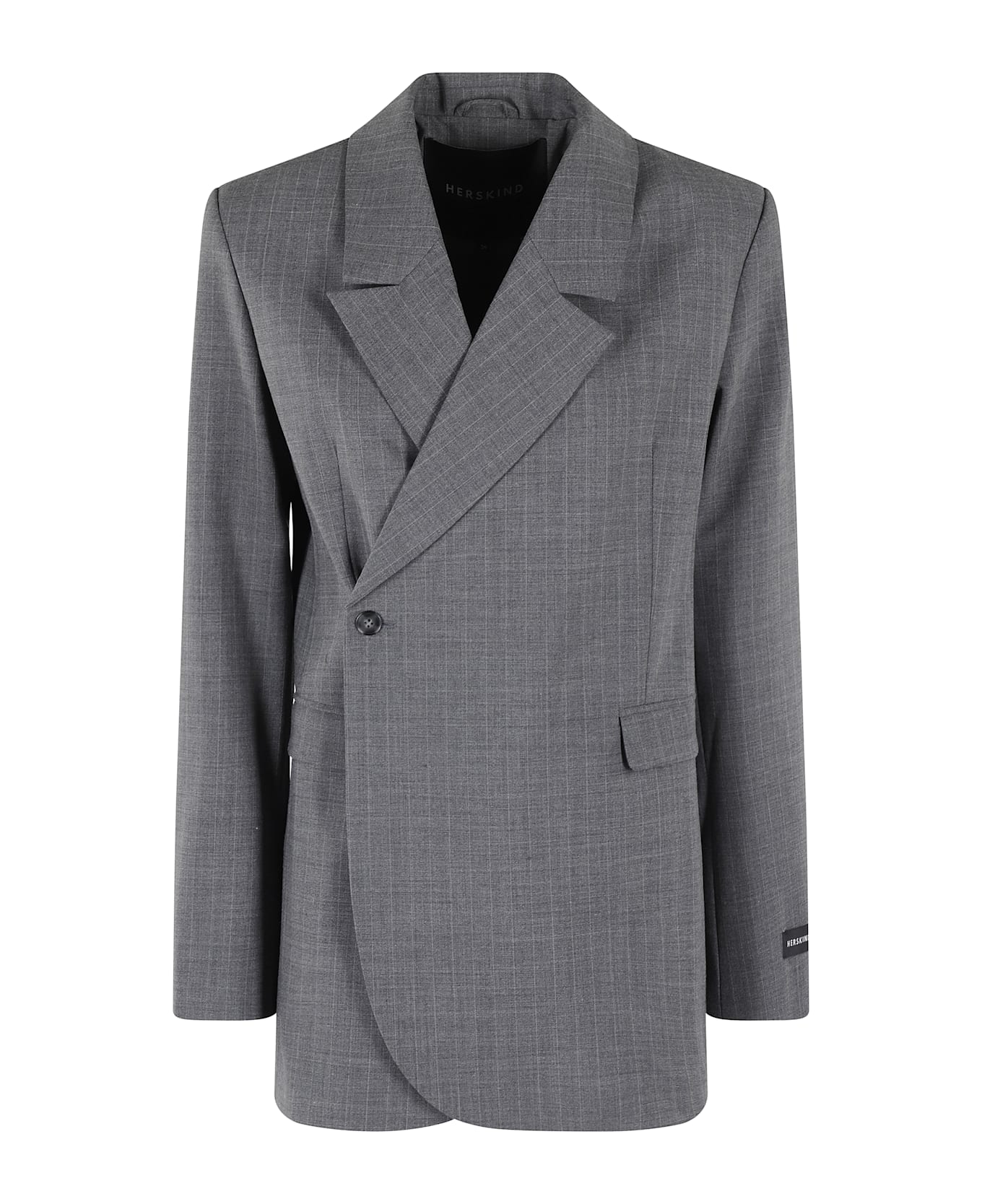 Herskind Lilith Blazer - Light Grey Pinstripe