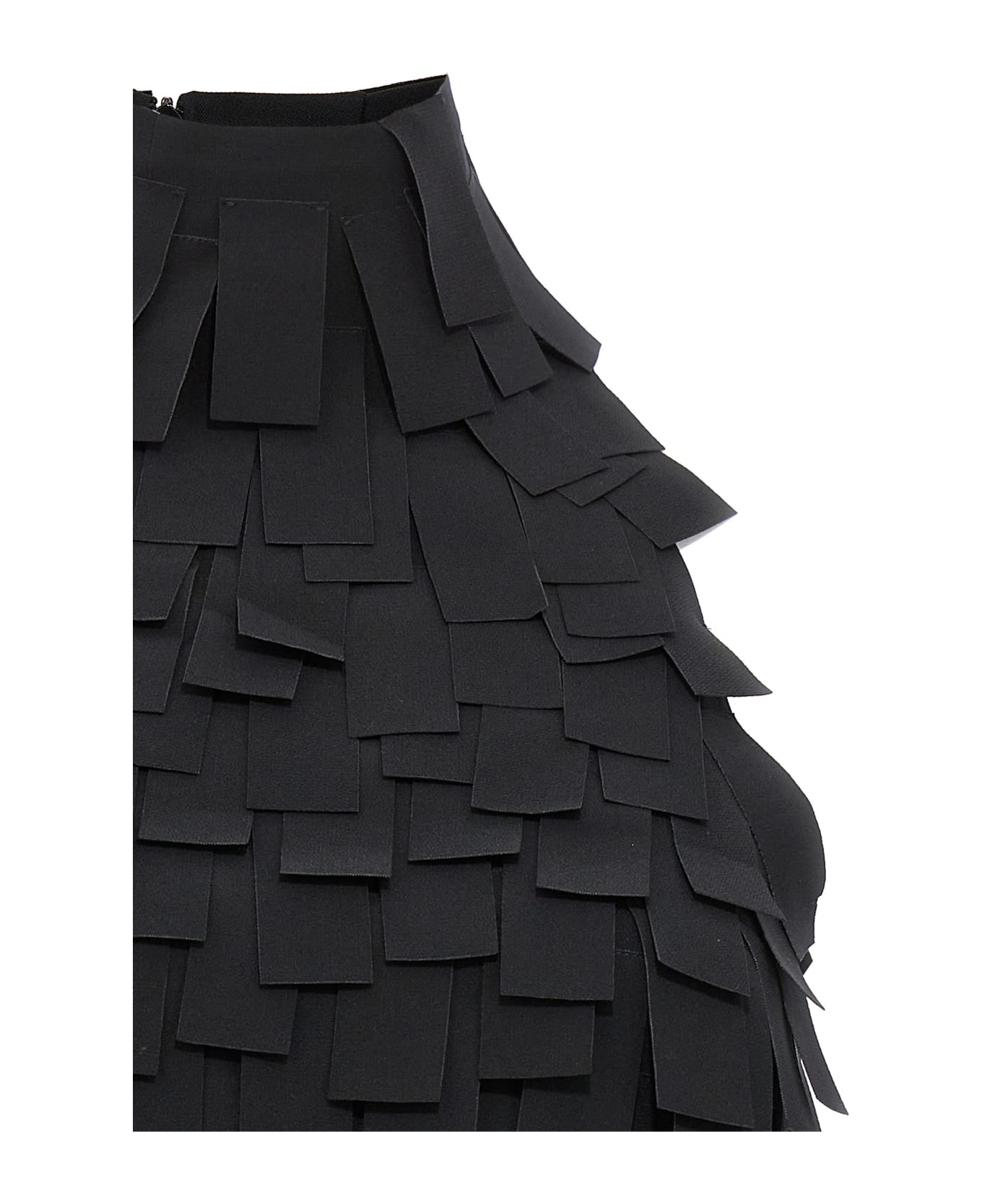 A.W.A.K.E. Mode 'multi Rectangle Halterneck Midi' Dress - Black  