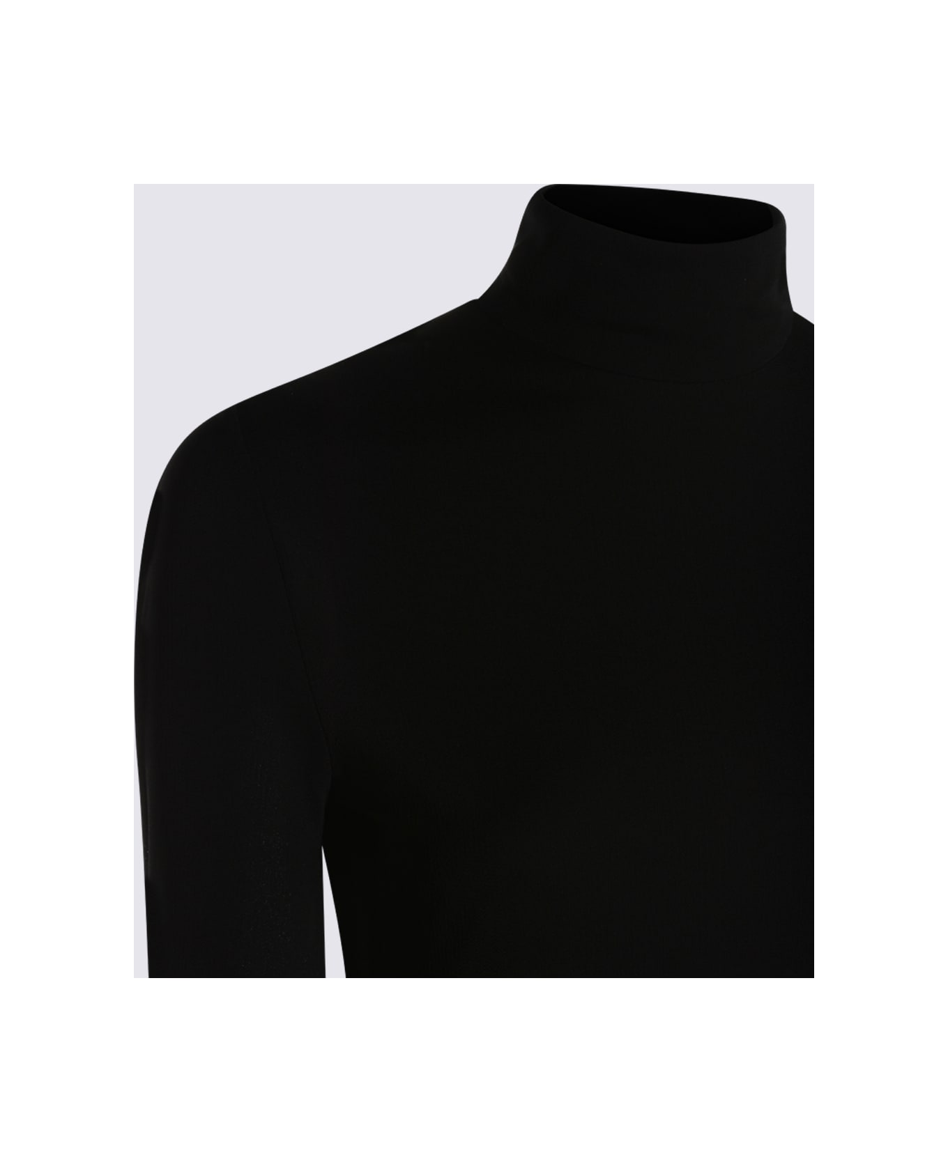 Alaia Black Viscose Dress - NOIR ALAIA