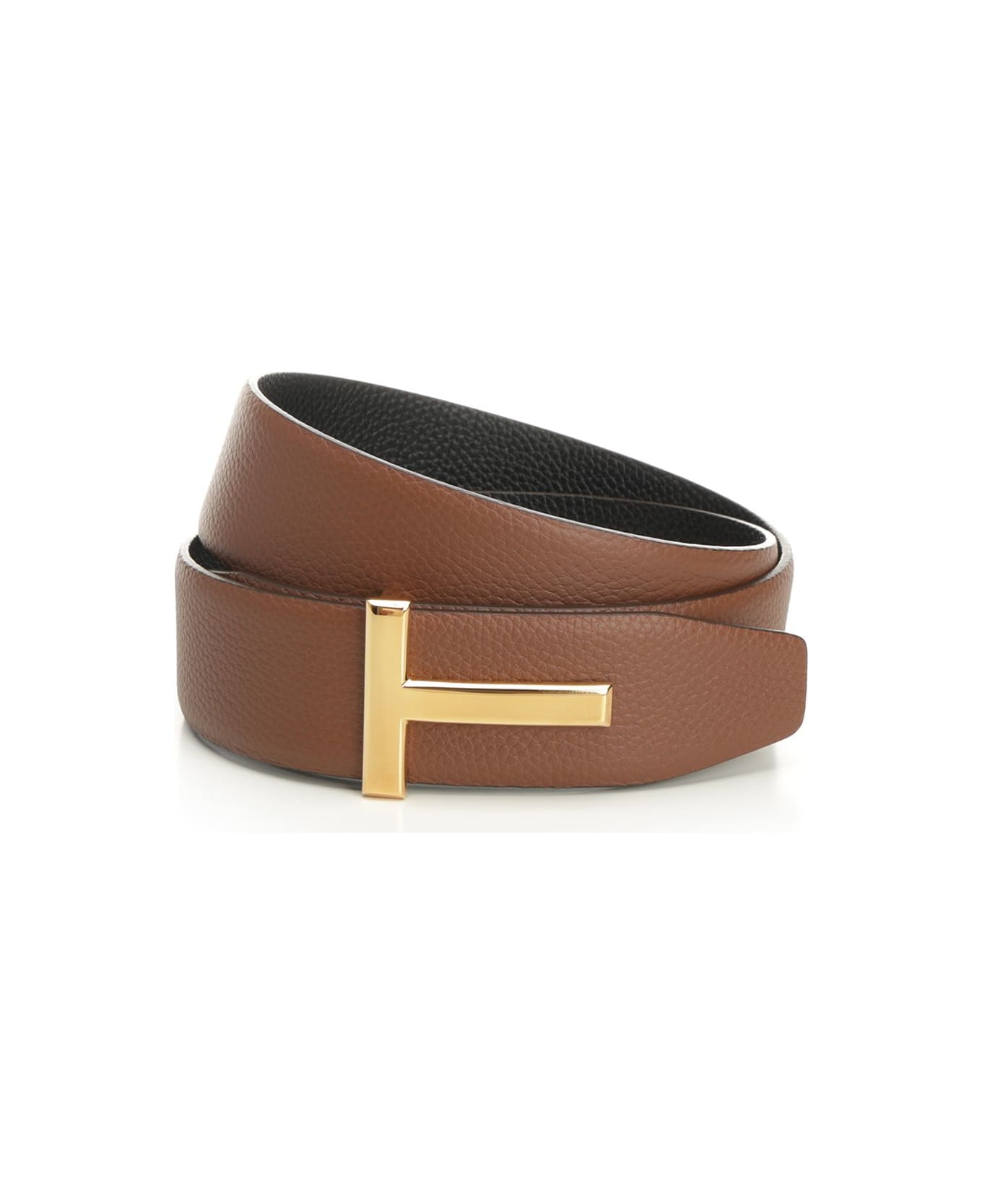 Tom Ford Reversible Belt - BROWN