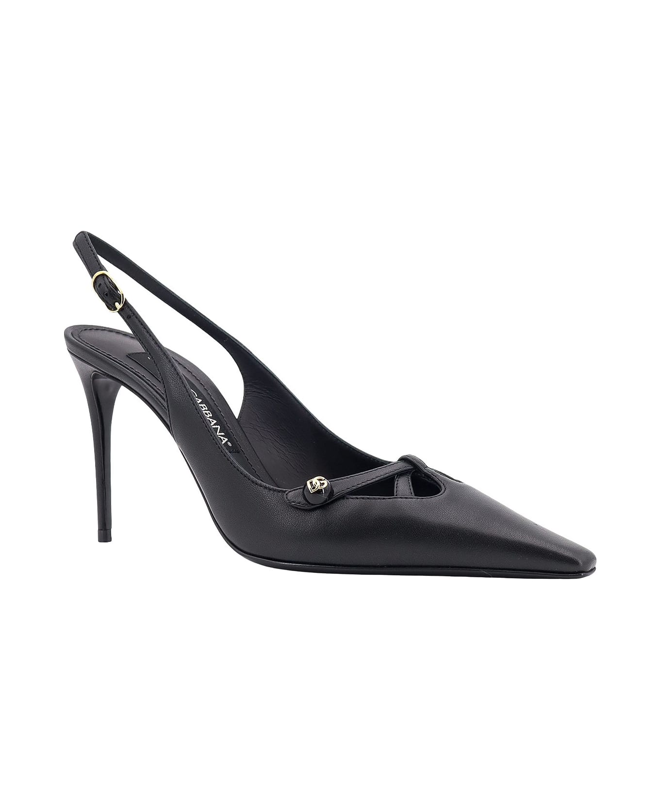 Dolce & Gabbana Dg Logo Slingback - Black