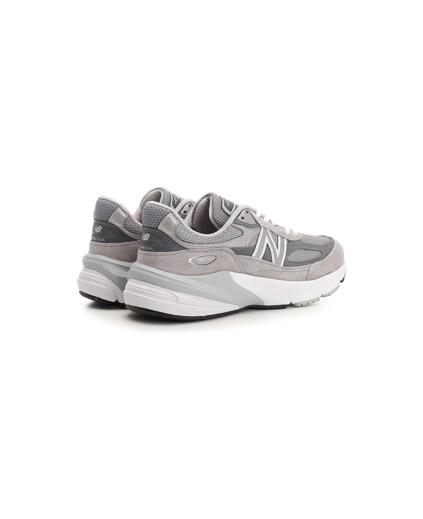 New Balance '990' Sneakers In Nabuk - GREY