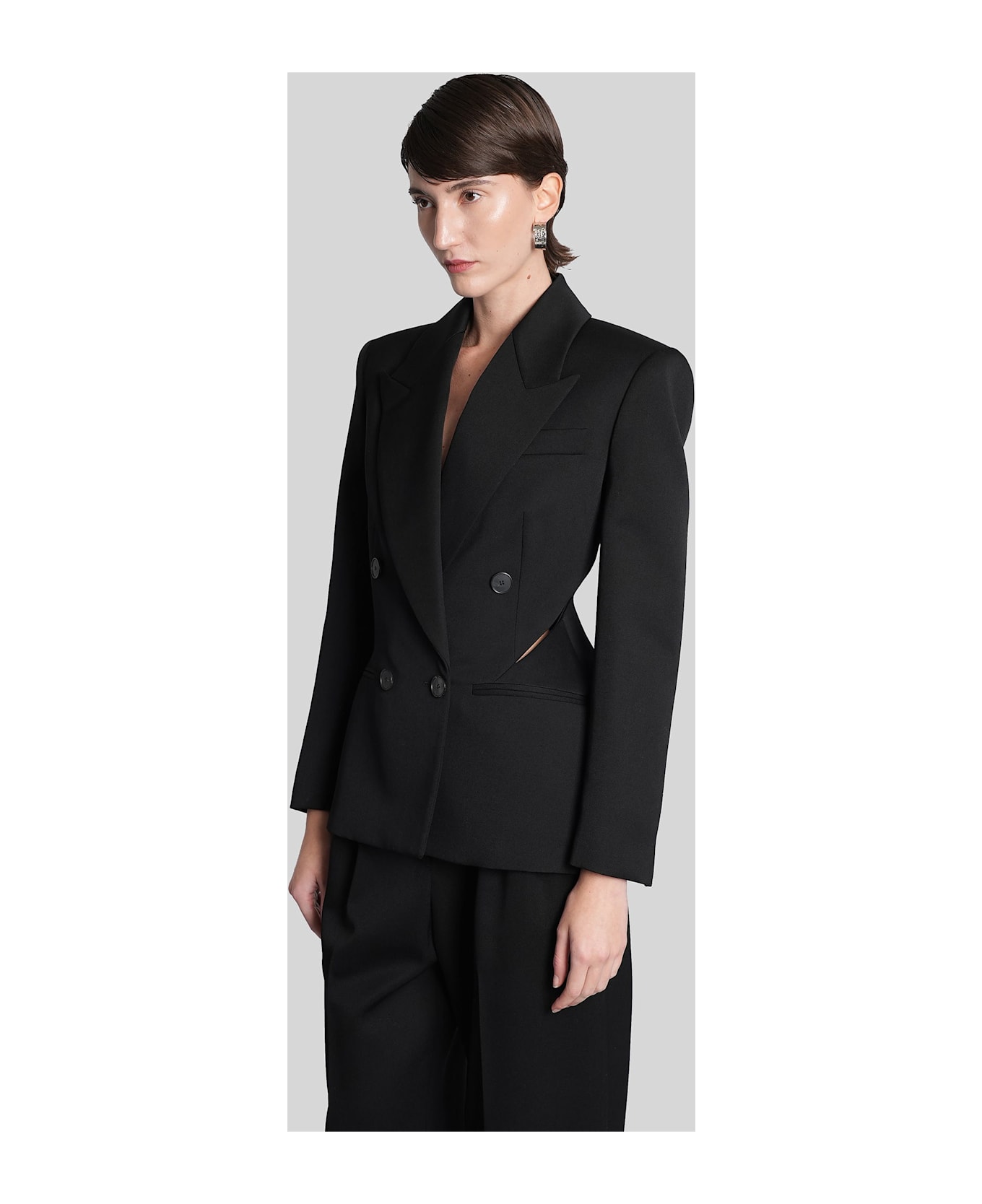 Givenchy Blazer In Black Wool - black