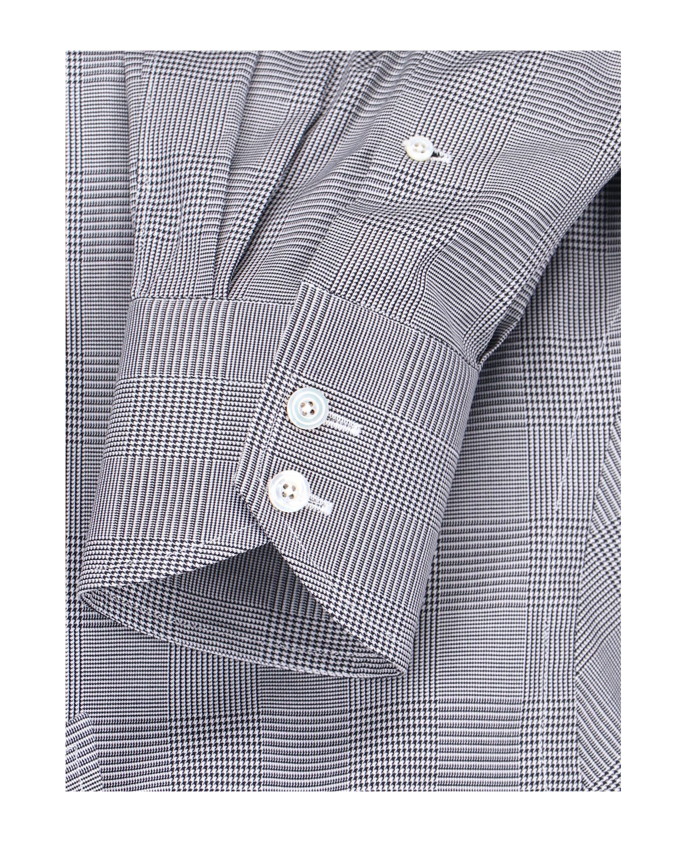 Tom Ford Houndstooth Shirt - Black  
