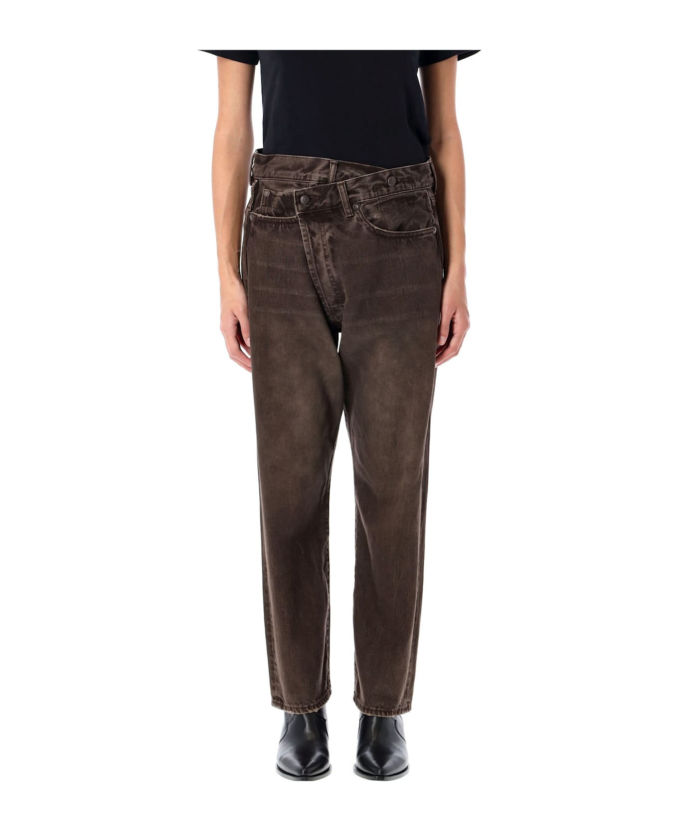 R13 Crossover Jean - VINTAGE CHOCOLATE BROWN