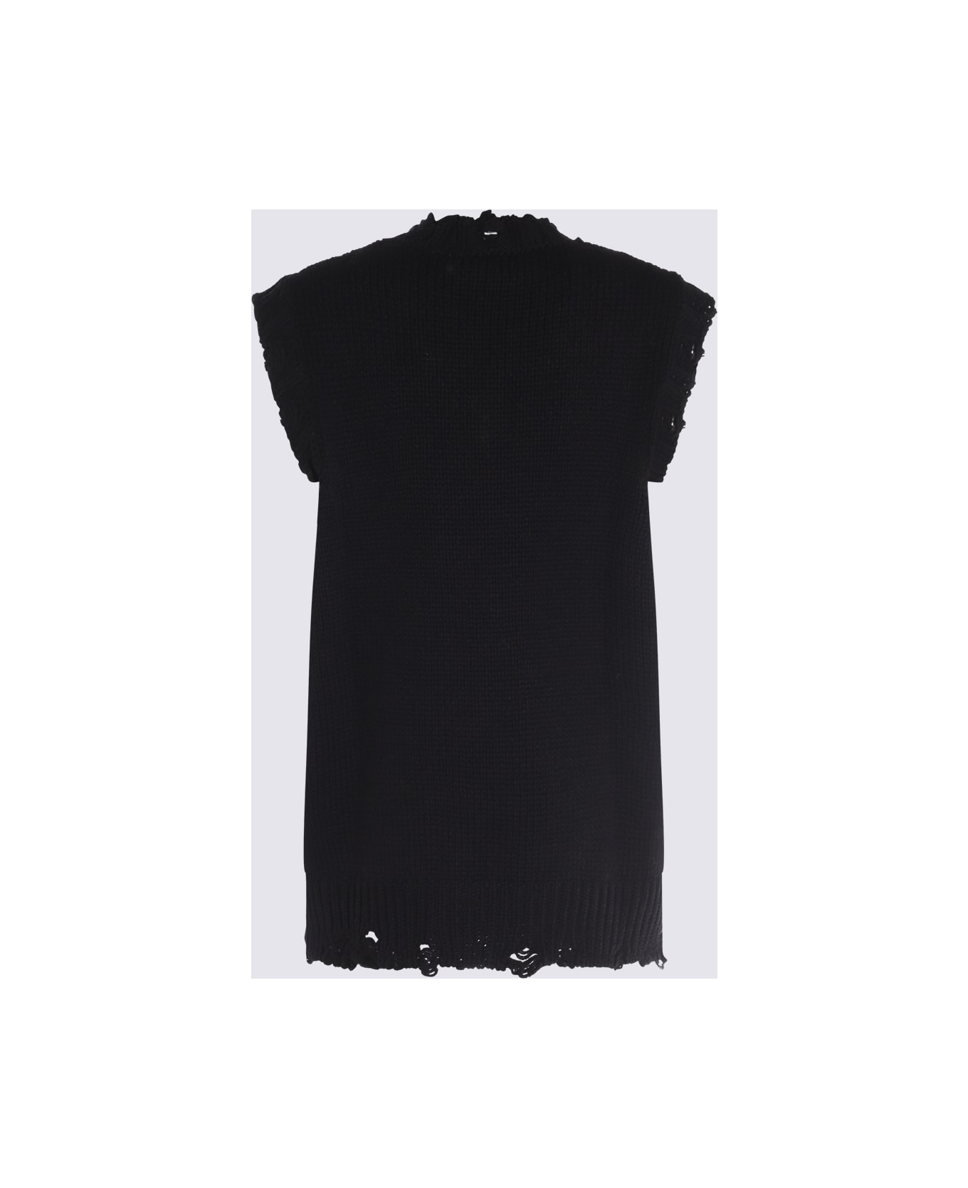 Alexander McQueen Black Wool Knitwear - Black