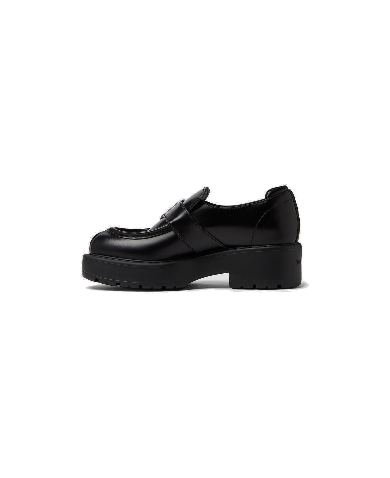 Miu Miu Logo Detailed Buckled Platform Loafers