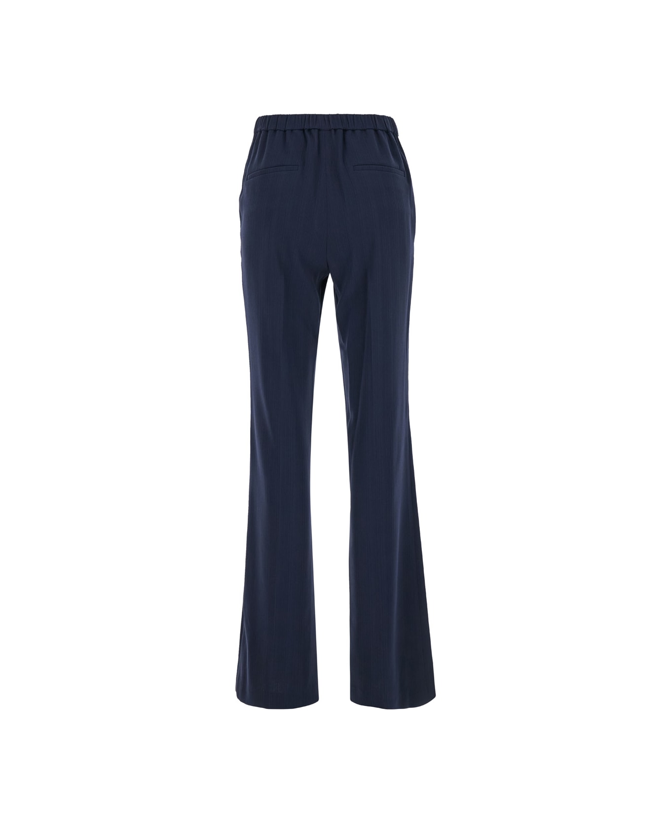Theory Blue Flared Pants In Cady Woman - Blue