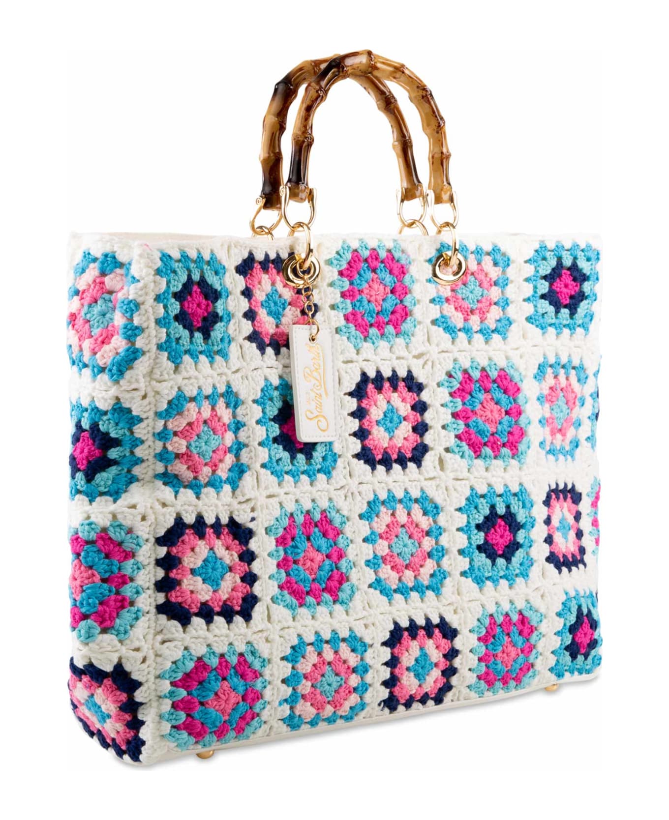 MC2 Saint Barth Handmade Crochet Bag - WHITE トートバッグ