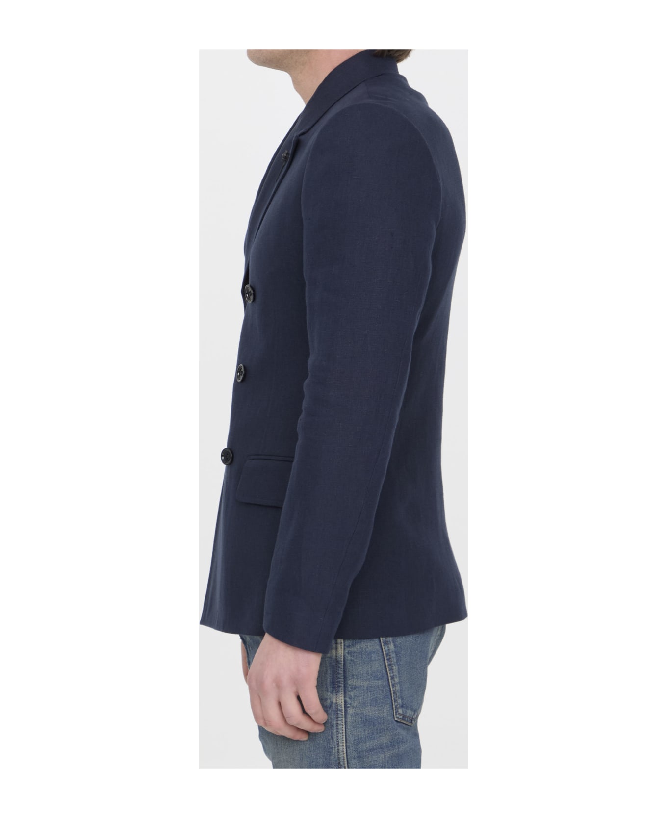 Lardini Linen Jacket - BLUE