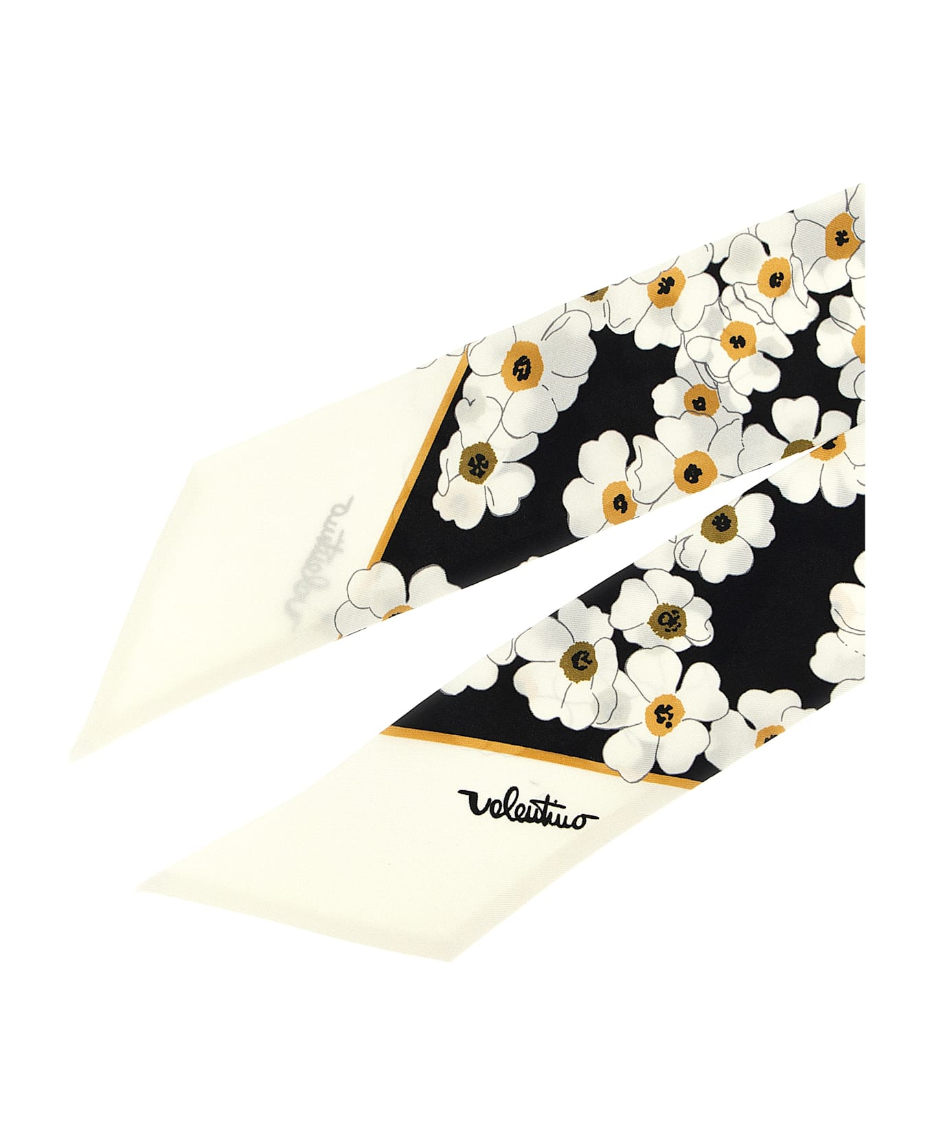 Valentino Garavani 'après L'hiver-primula' Bandeau - White/Black