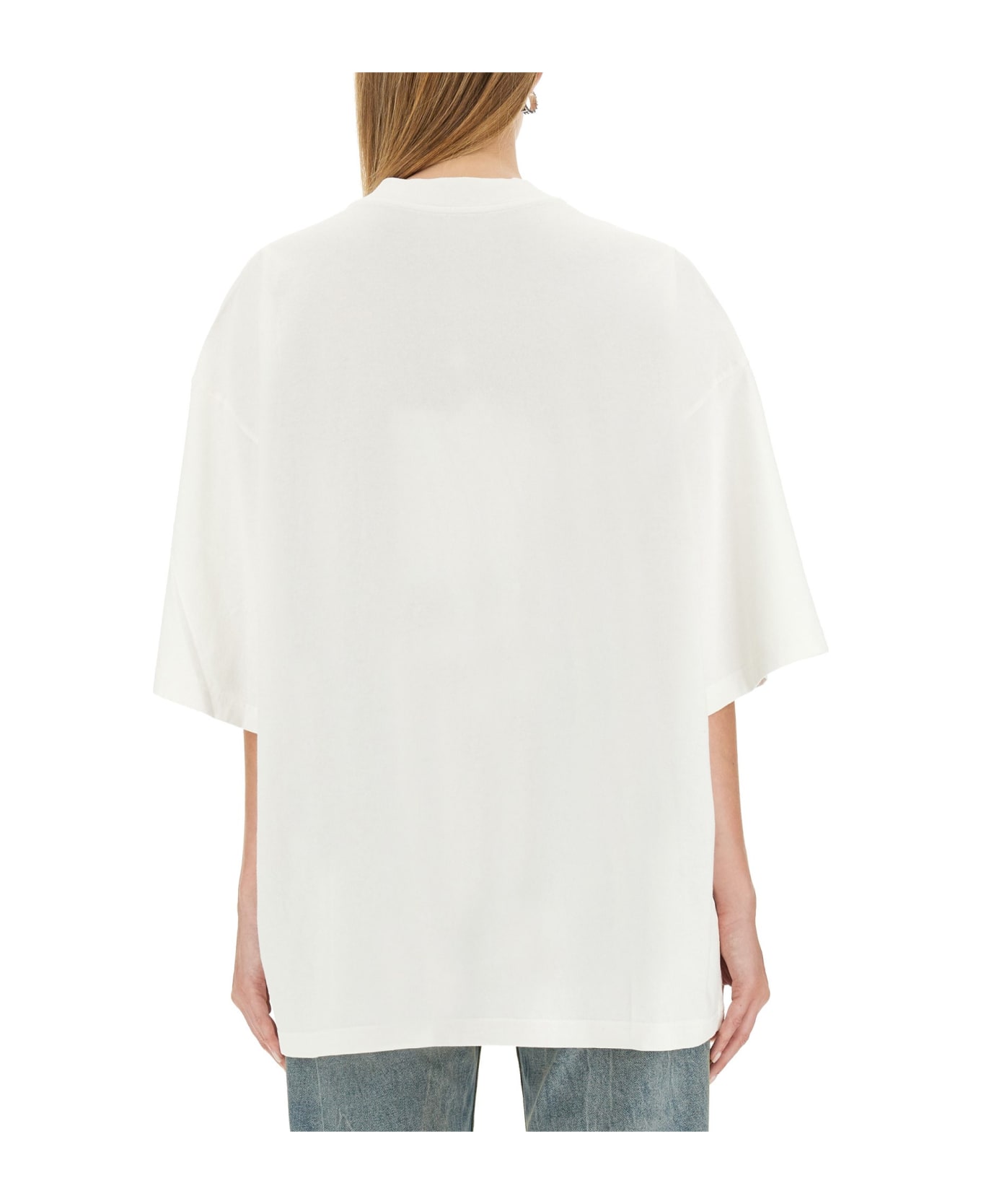 MM6 Maison Margiela Oversize Fit T-shirt - WHITE