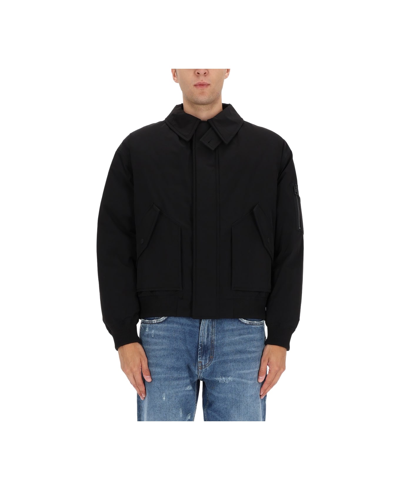 Hugo Boss Padded "bard" Jacket - BLACK