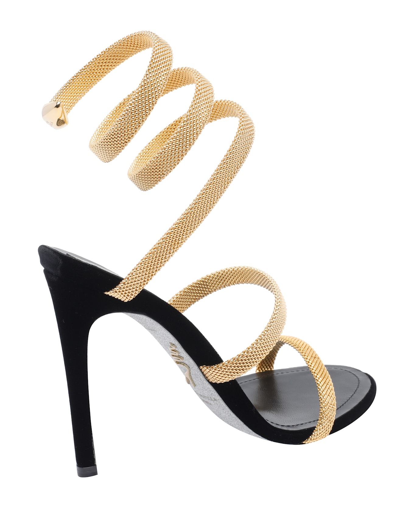 René Caovilla Cleo Pump Sandals - Black