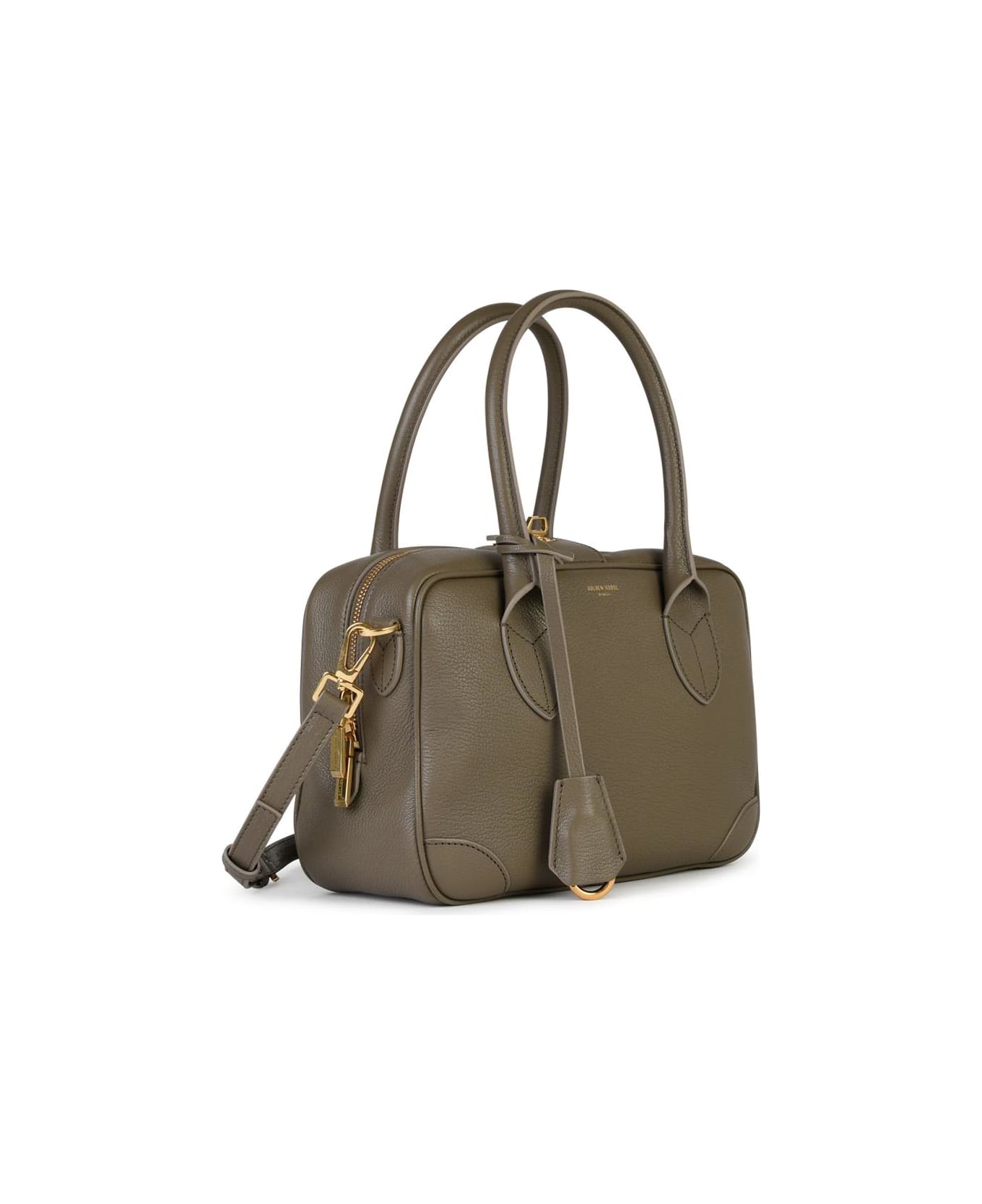 Golden Goose 
vita
 Beige Leather Top Case - Green