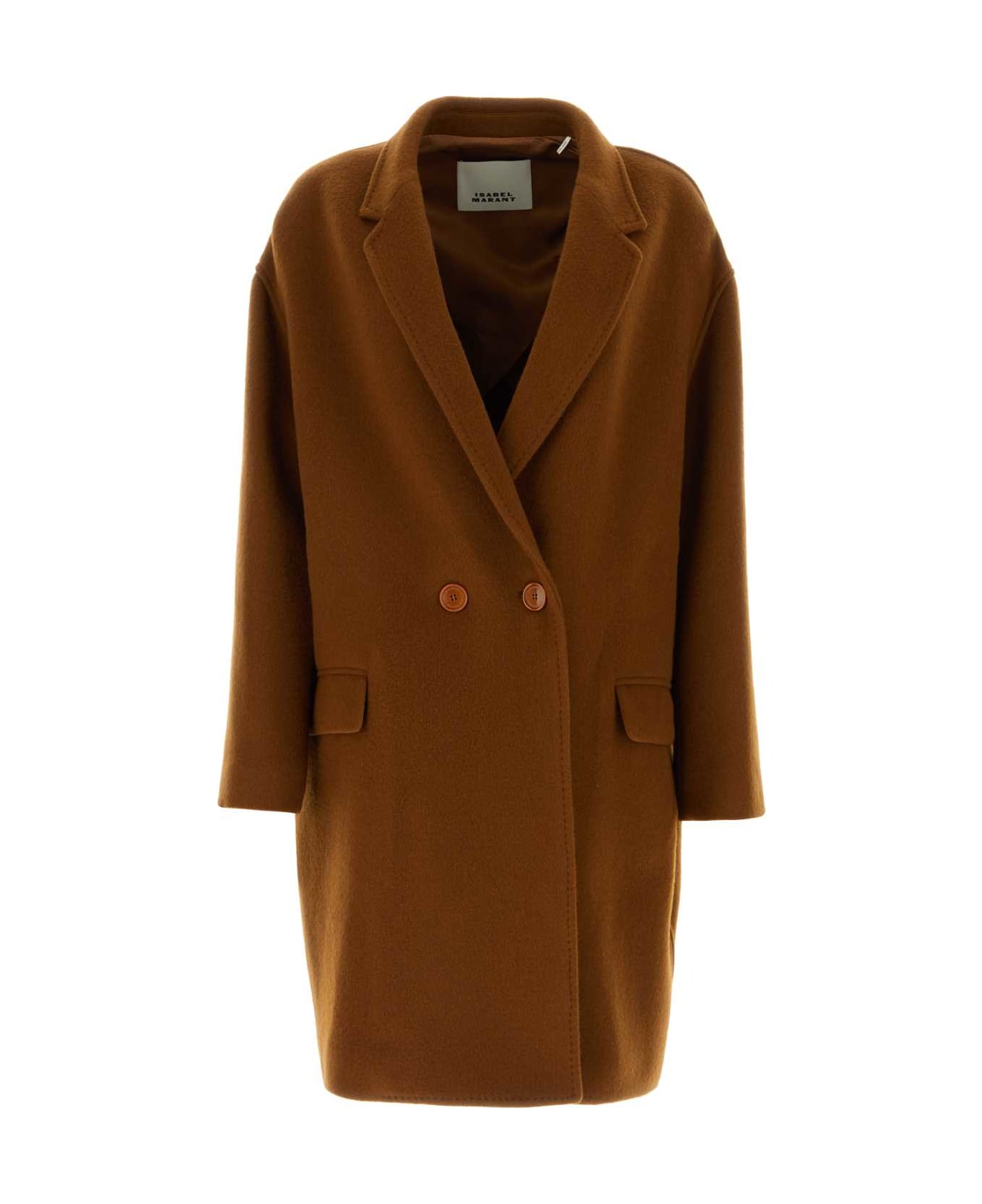 Isabel Marant Brown Wool Blend Efegozi Coat - BROWN