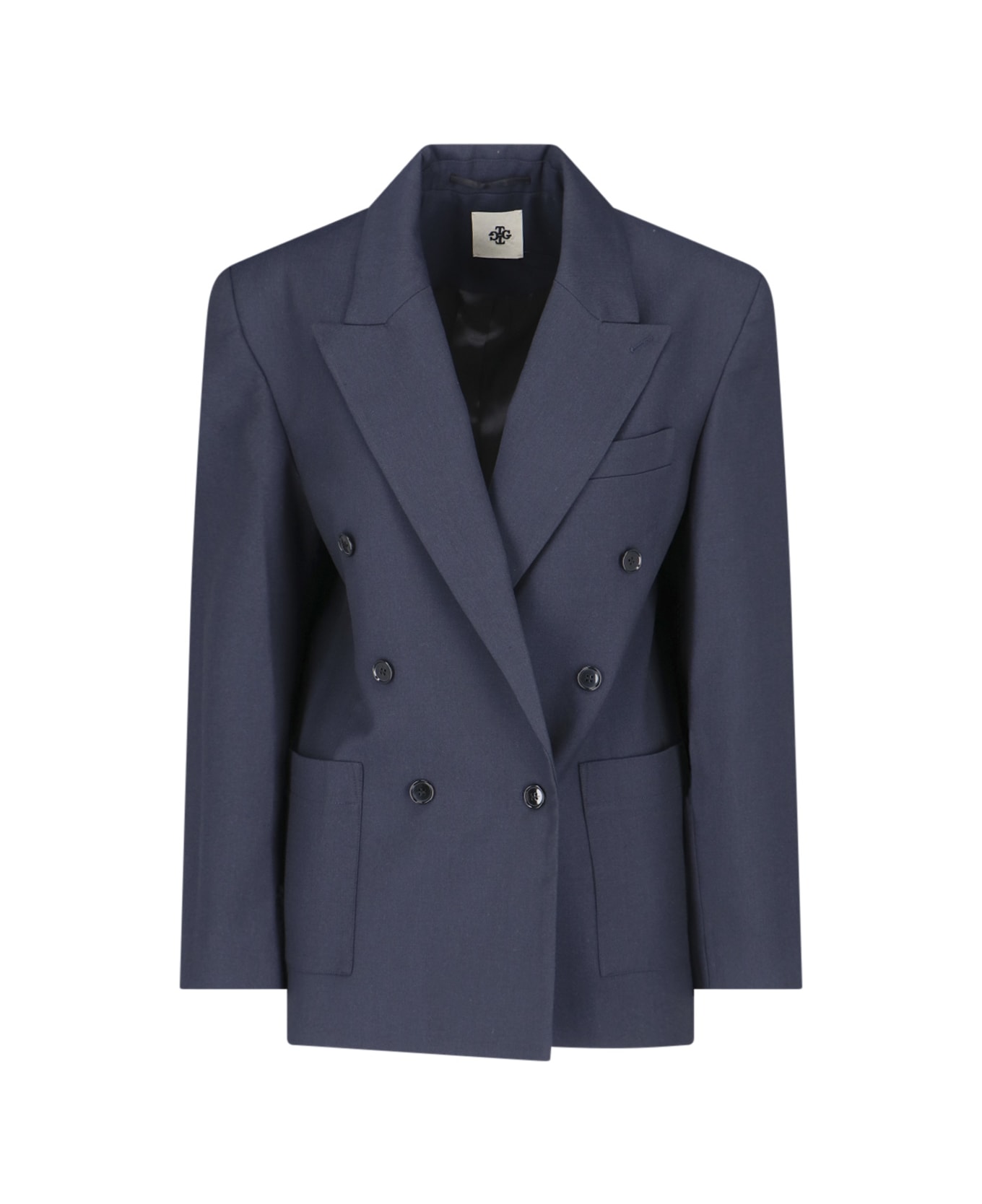 The Garment 'pluto' Double-breasted Blazer - Blue