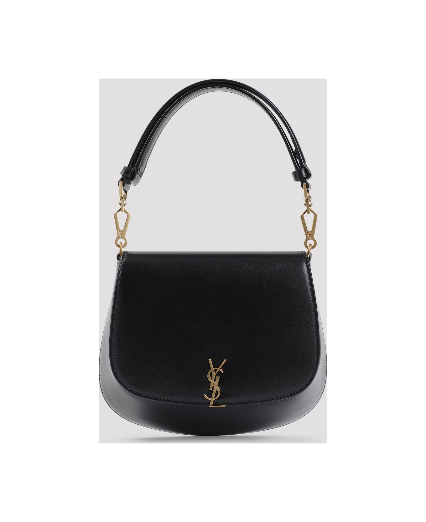 Saint Laurent Ysl Bascule Cloche Shoulder Bag - Nero