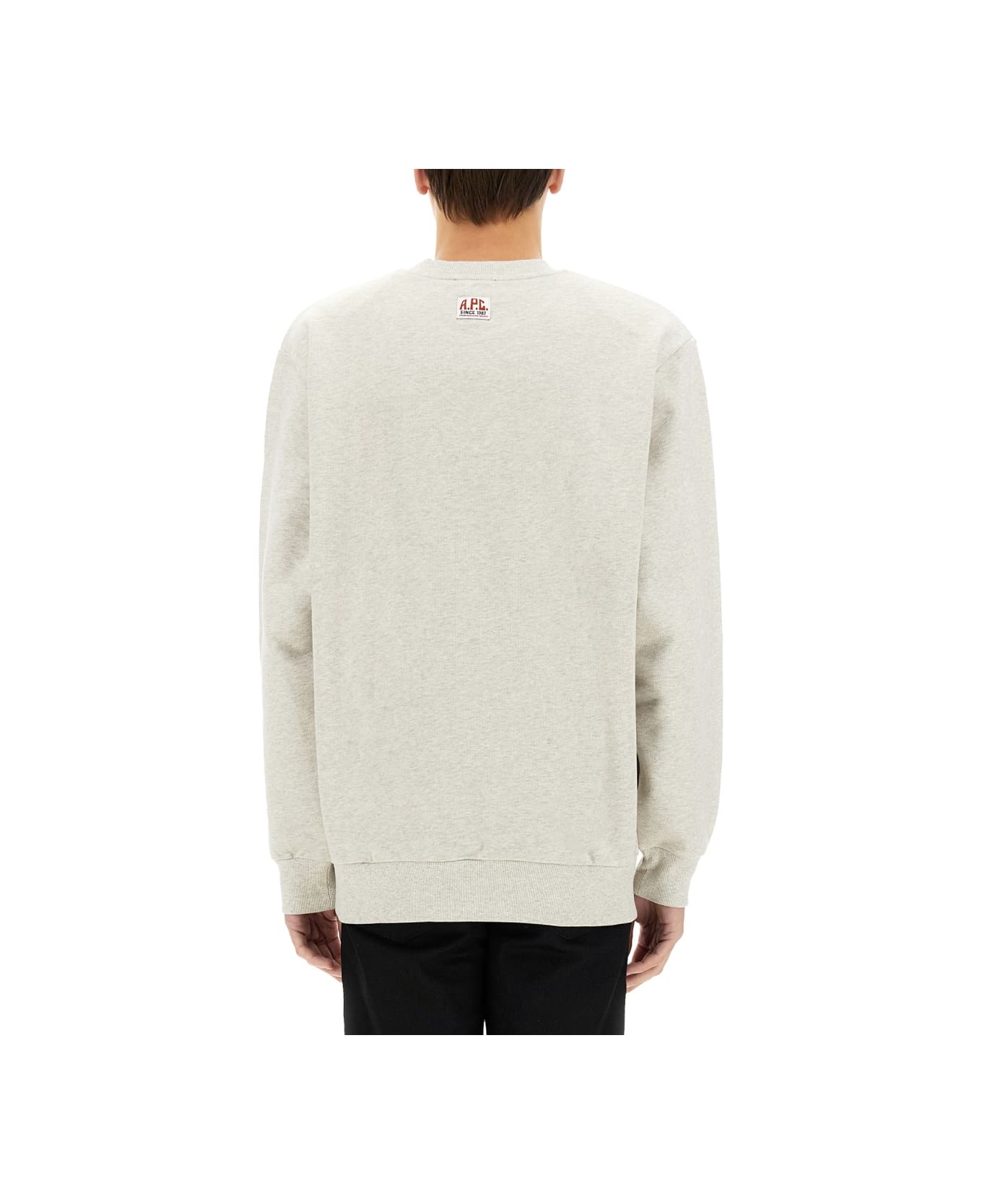 A.P.C. Sweatshirt With Logo - GREY