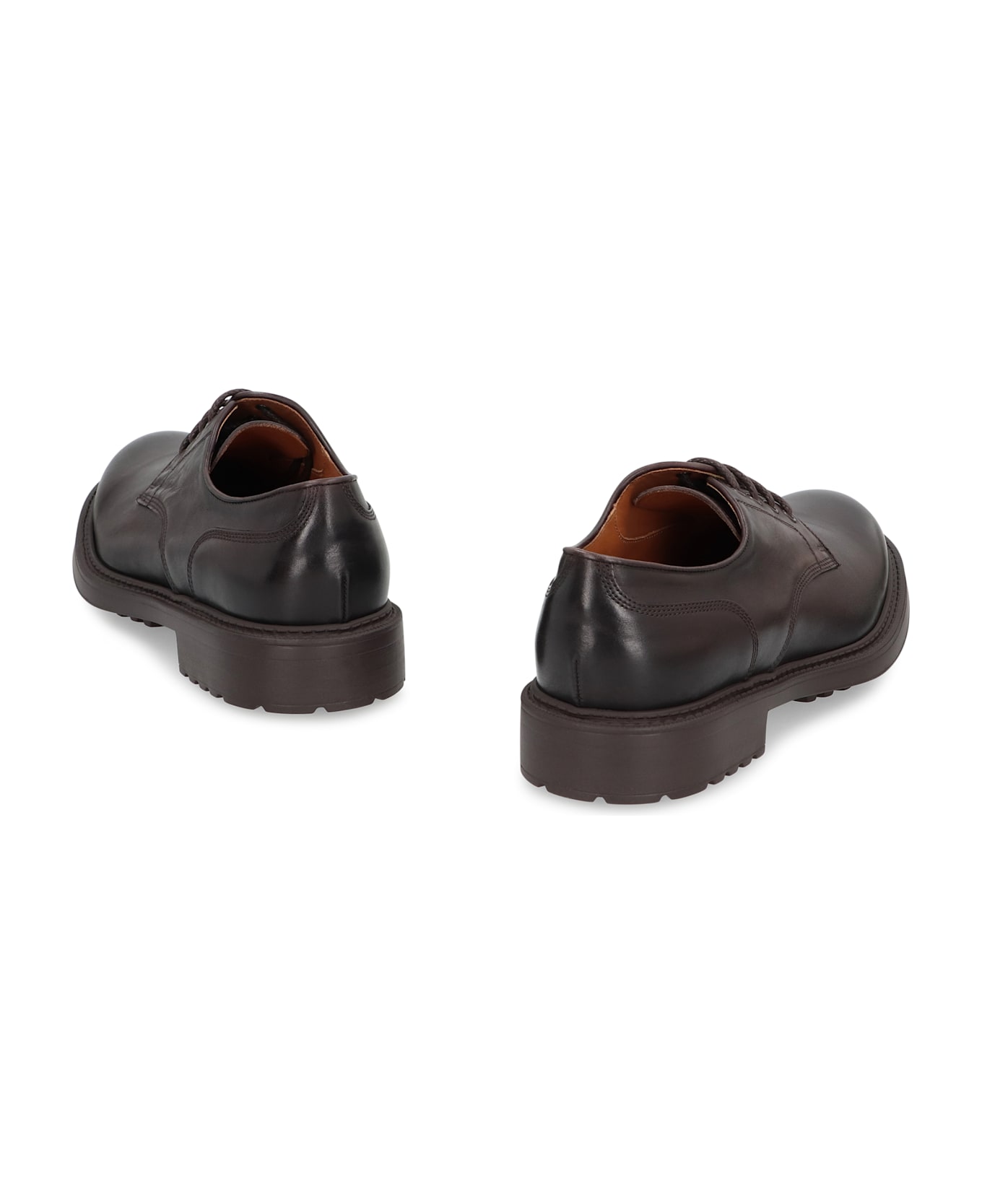 Doucal
s Leather Lace-up Shoes - brown