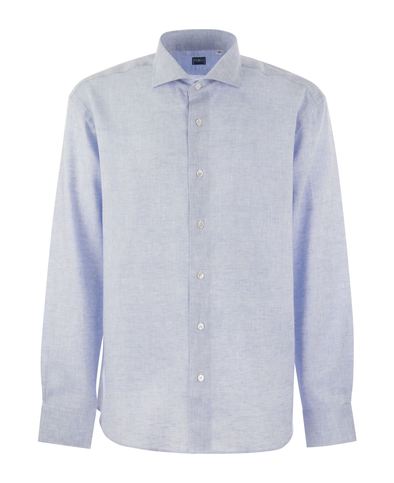 Fedeli Roby - Linen Shirt - Light Blue シャツ