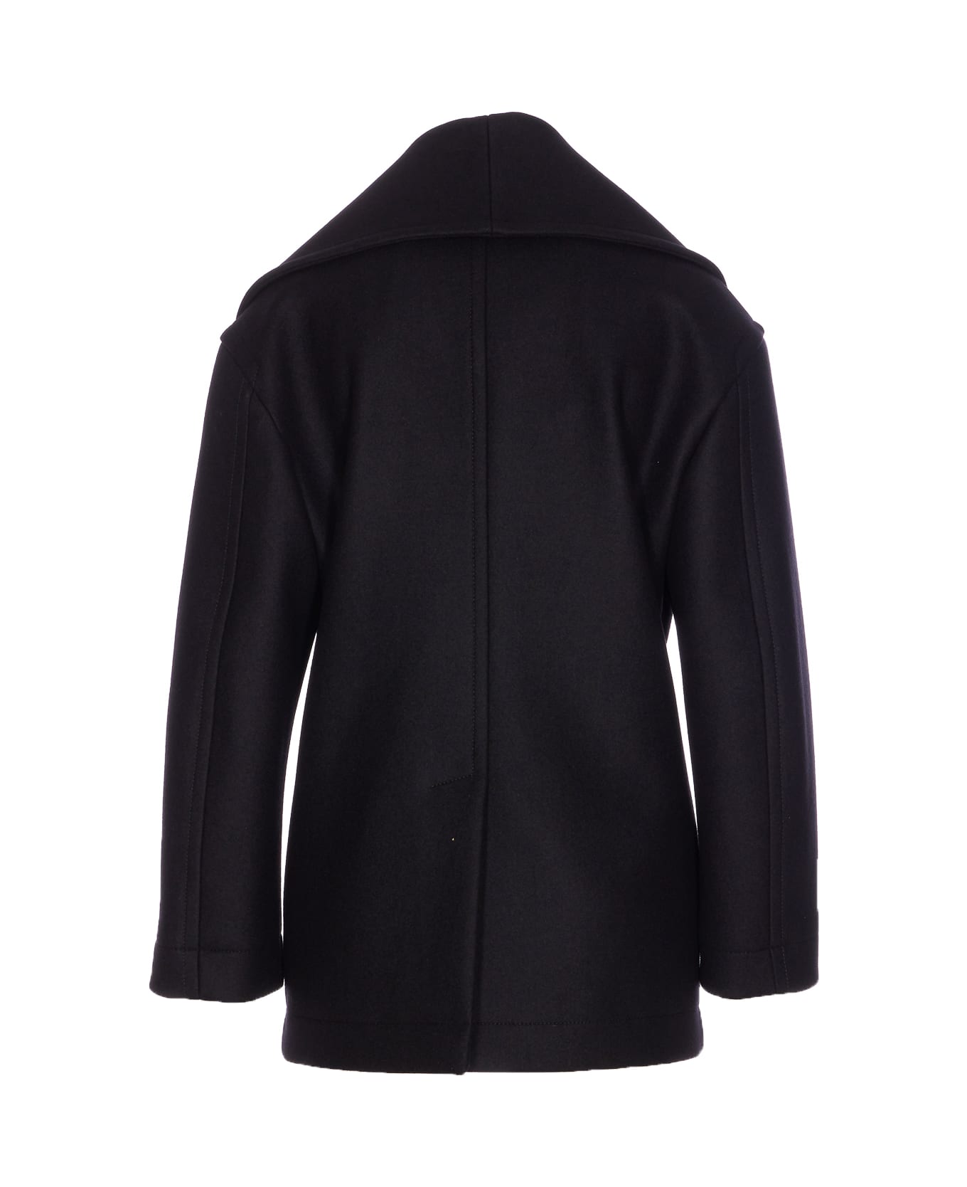 Bottega Veneta Double Breasted Coat - Black