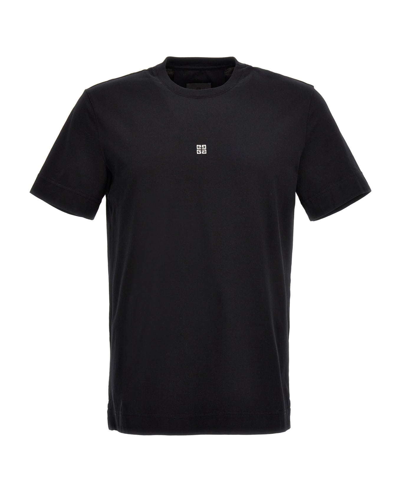 Givenchy Slim T-shirt With 4g Embroidery - Black シャツ