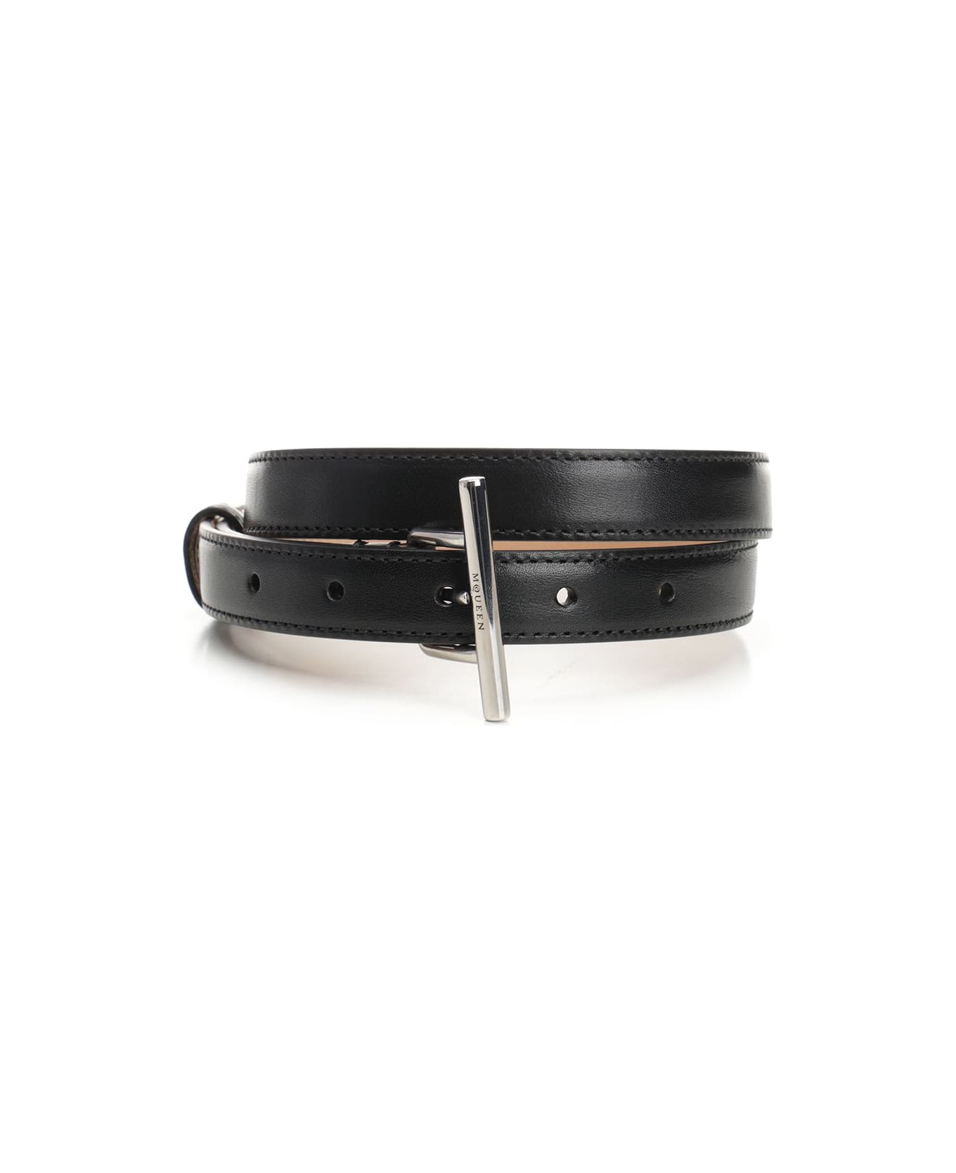 Alexander McQueen "t-bar" Belt - Black