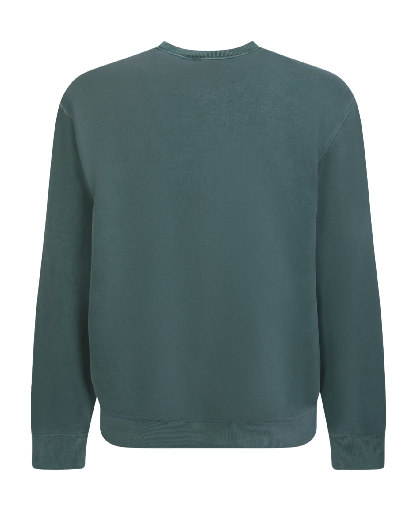 Carhartt Green Logo Sweatshirt - Discovery green