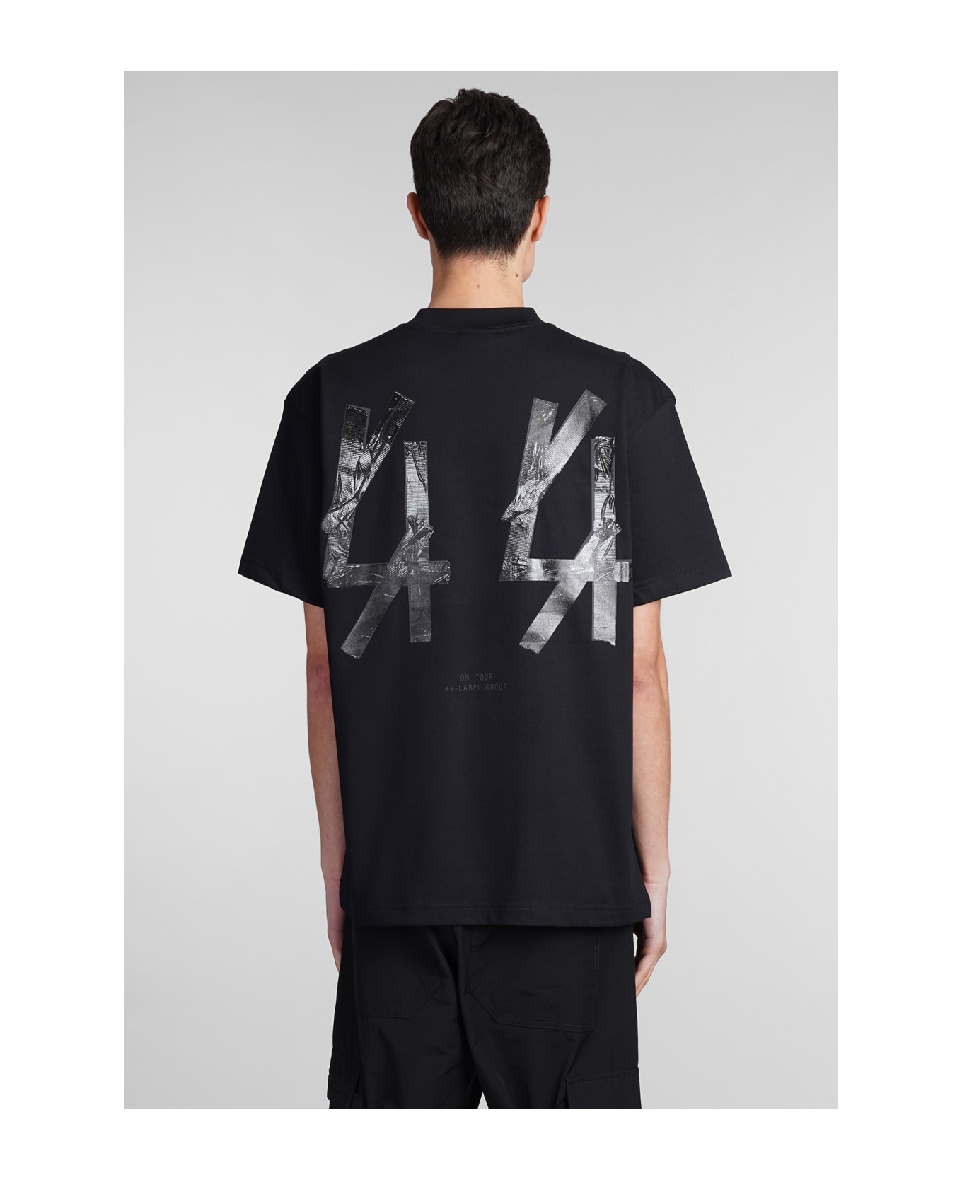 44 Label Group T-shirt In Black Cotton - black シャツ