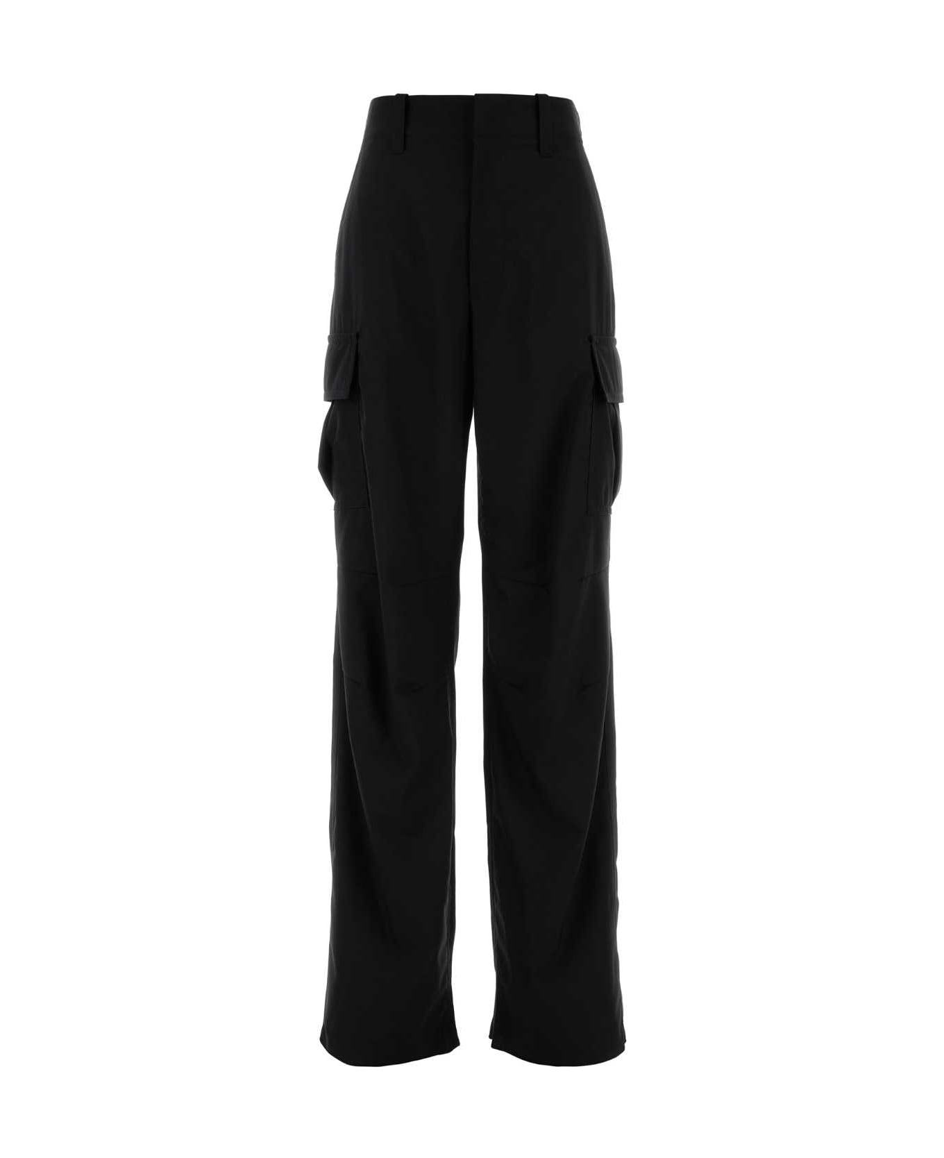 Bottega Veneta Black Wool Cargo Pant - BLACK