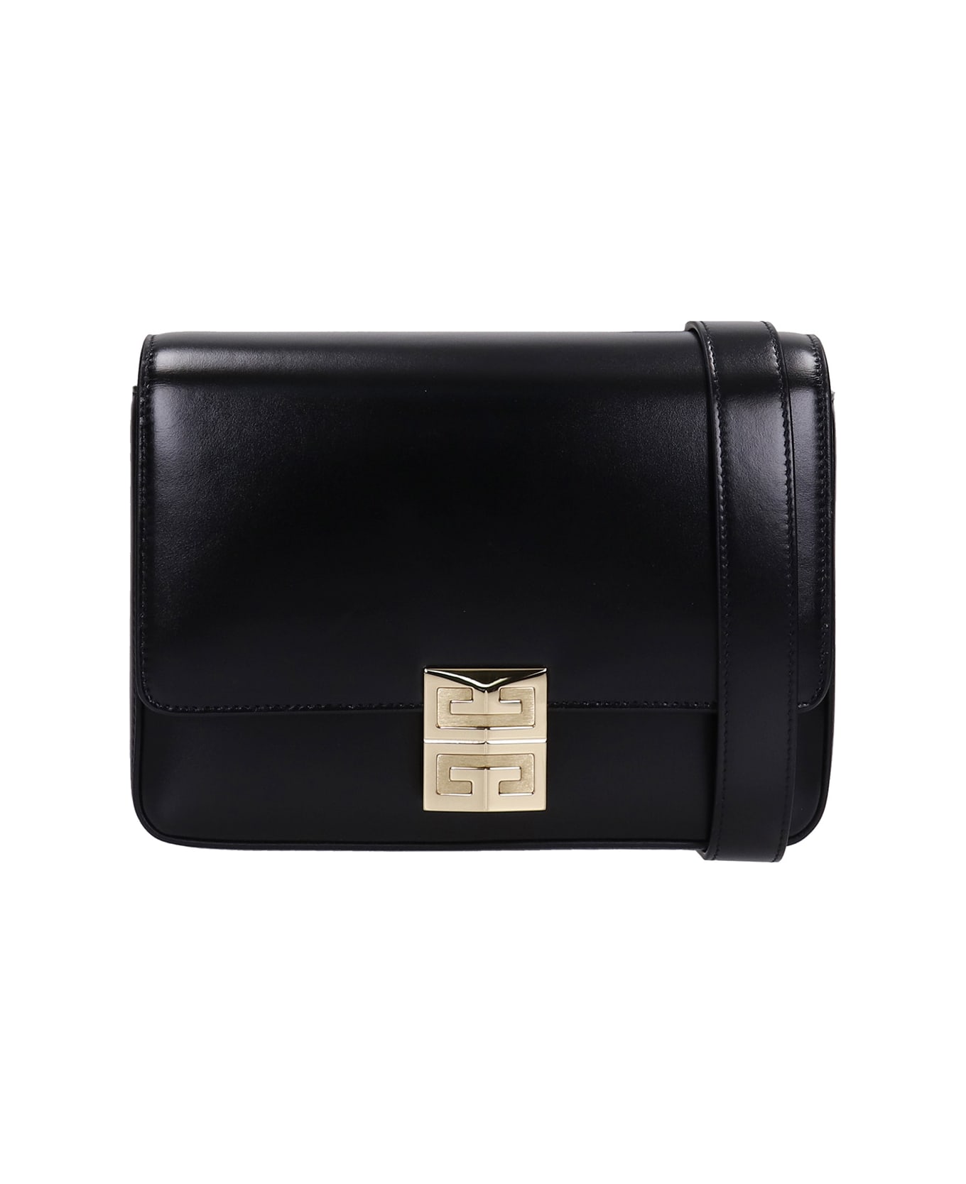 Givenchy 4 G Shoulder Bag In Black Leather - black