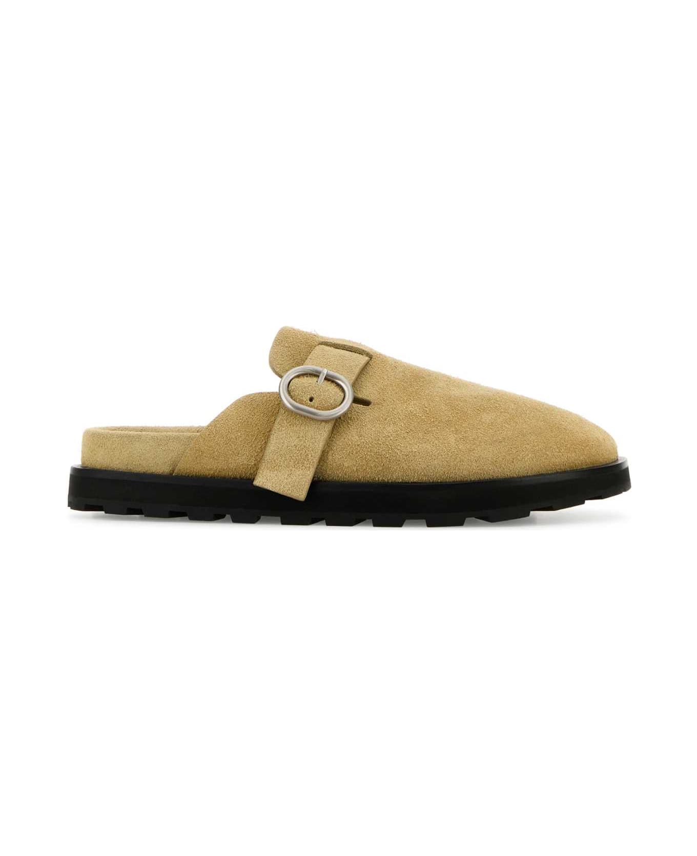 Jil Sander Beige Suede Slippers - 217