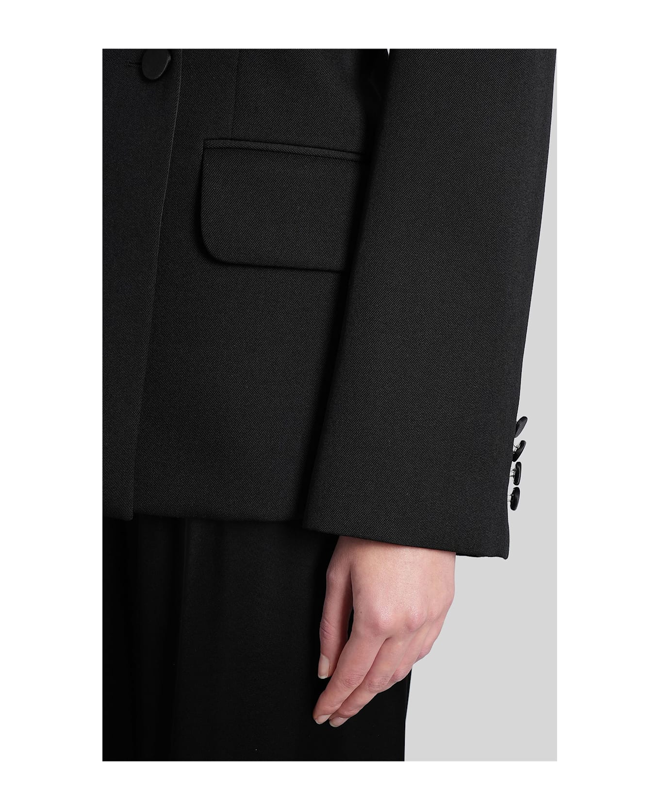 Lanvin Blazer In Black Wool - black