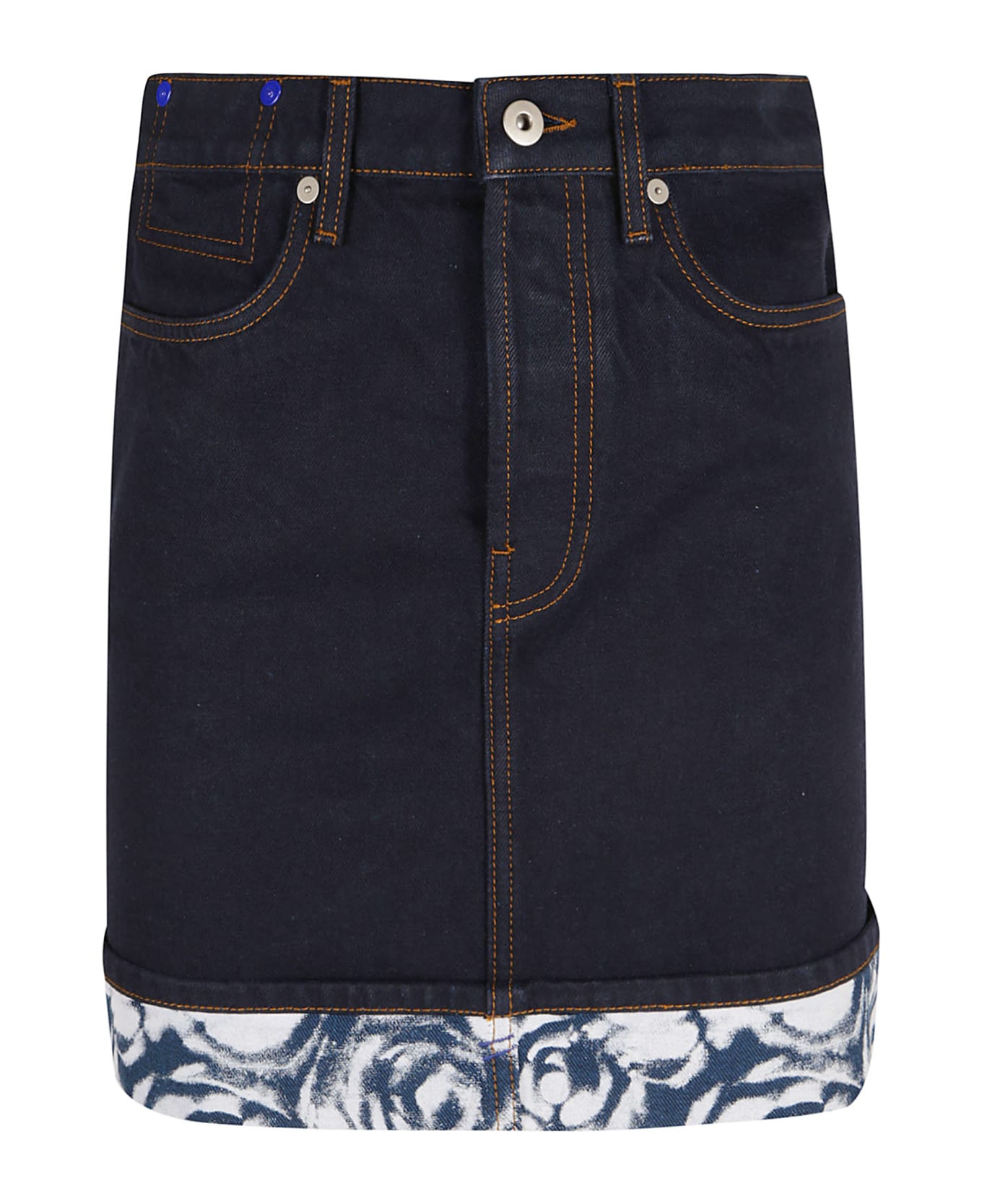 Burberry Four Pockets Denim Short Skirt - Indigo Blue