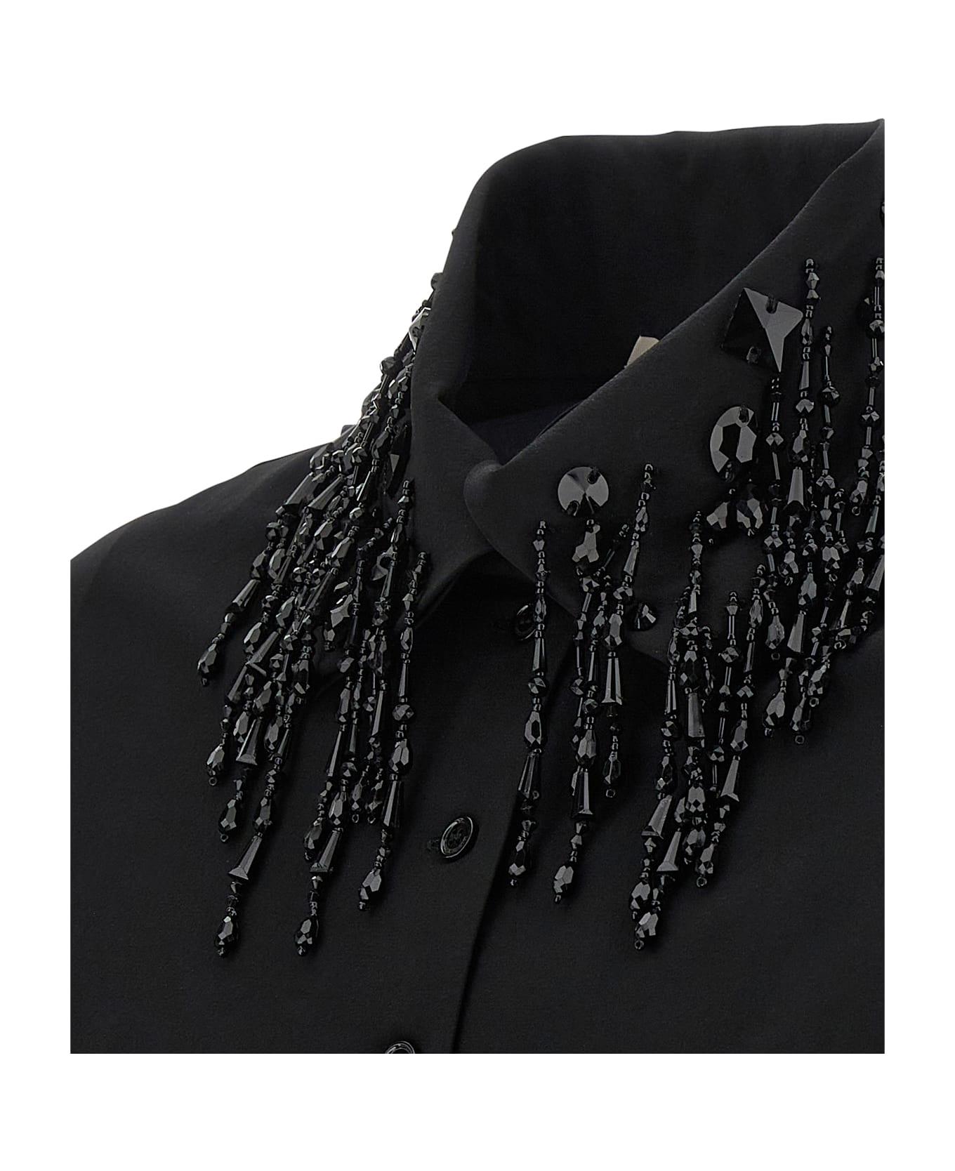Alberta Ferretti Beads Shirt - Black  