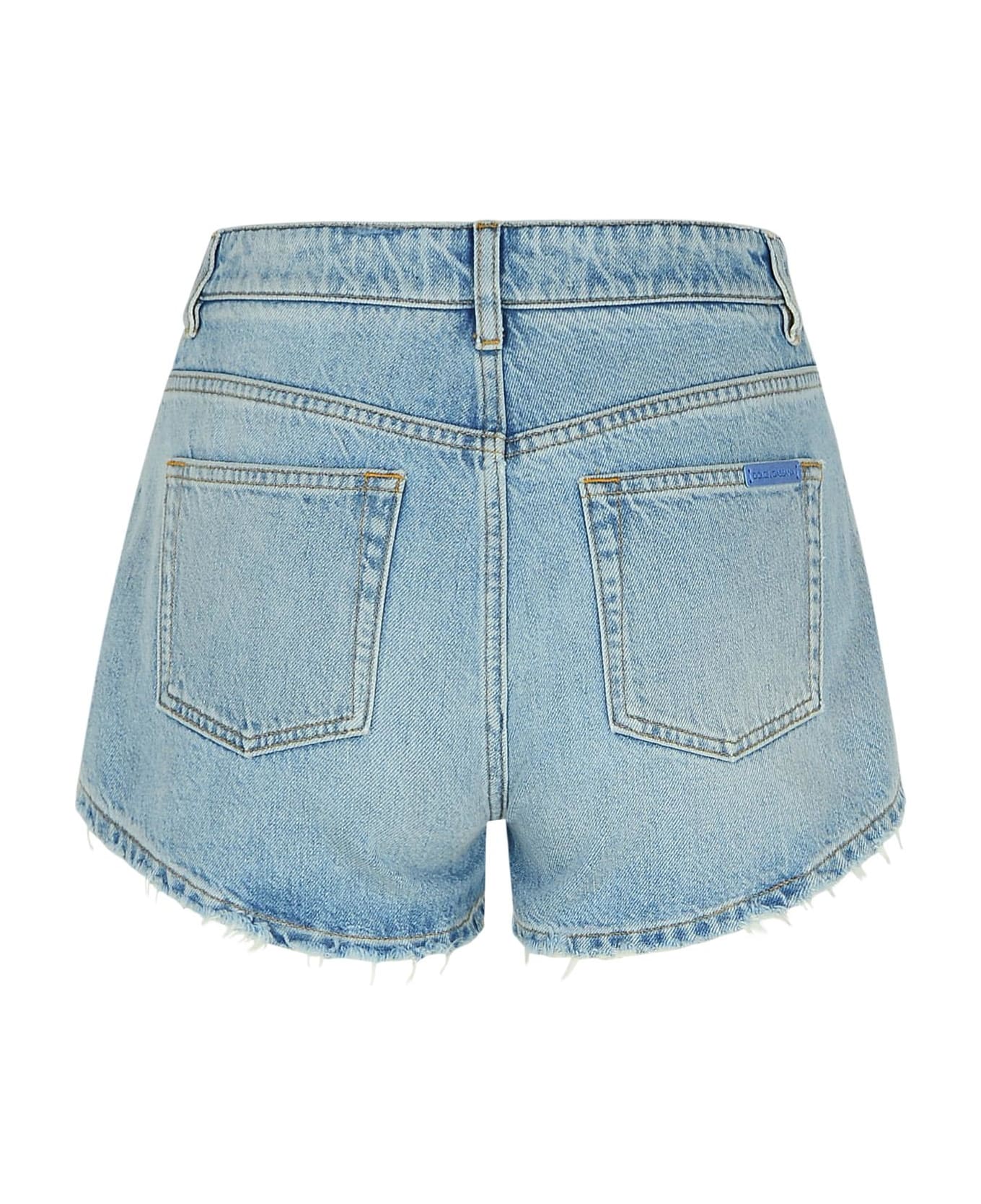 Dolce & Gabbana Light Blue Cotton Shorts - Blue