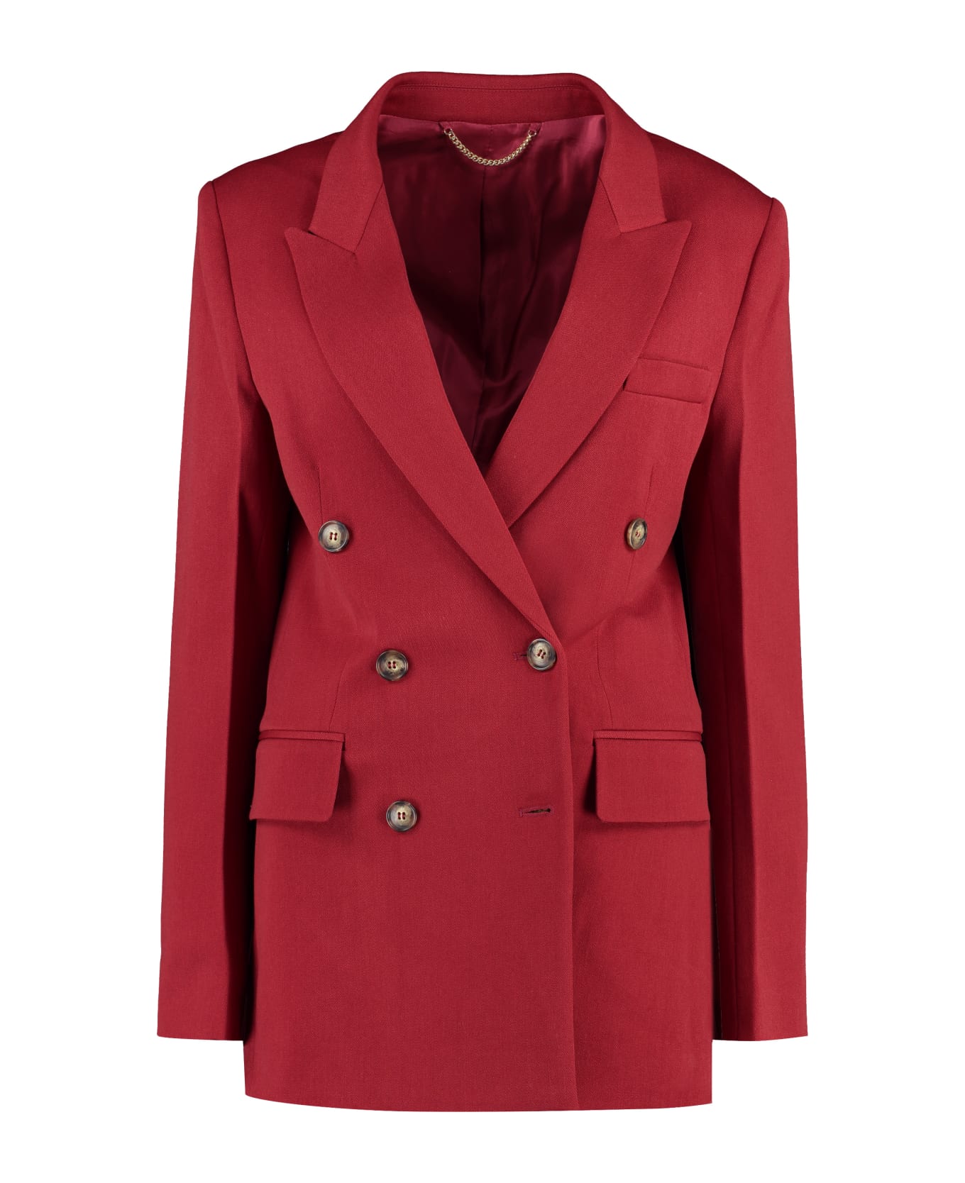 Victoria Beckham Double-breasted Wool Blazer - red